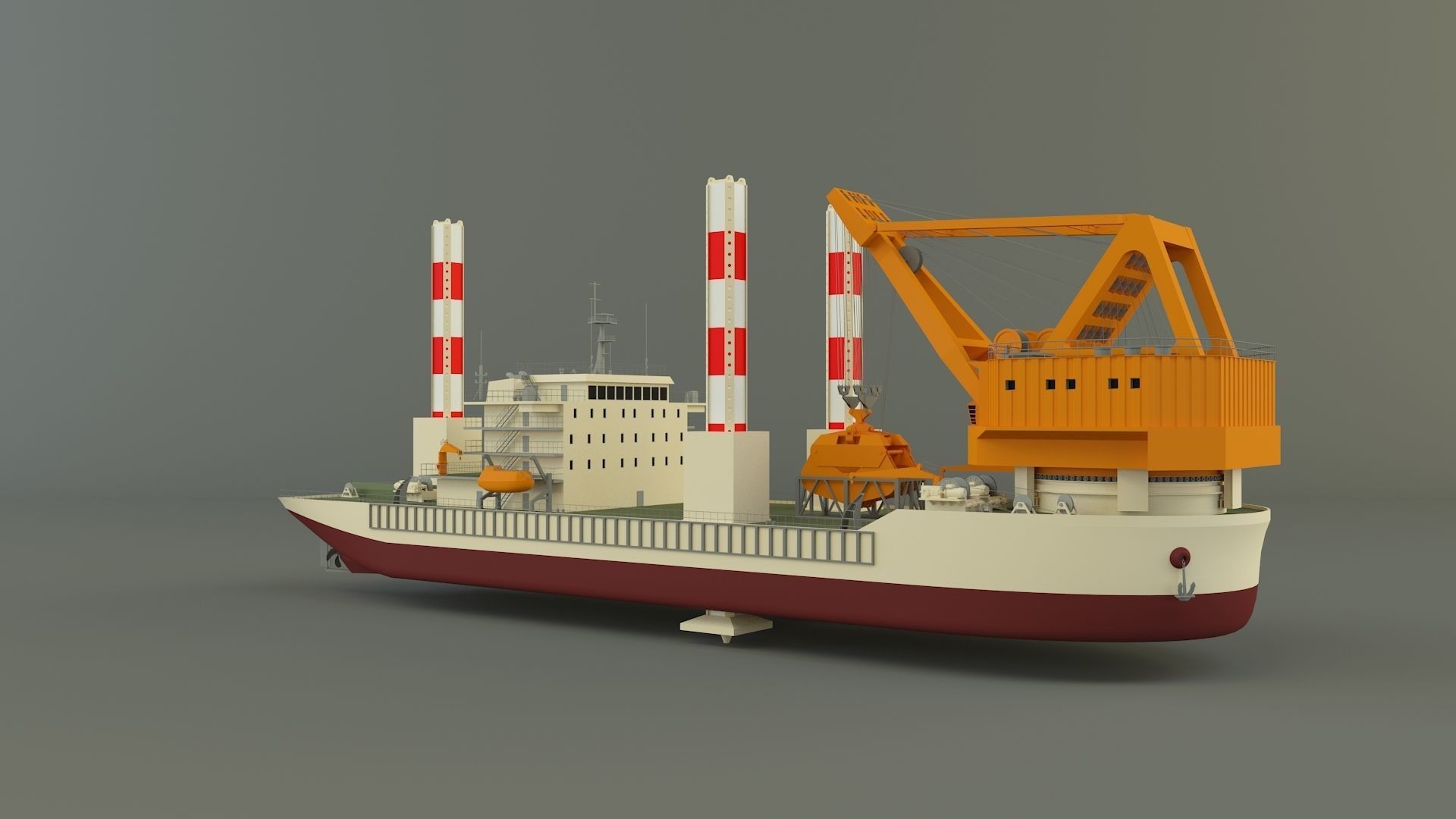 zmpc 220t grab dredger 3D model_7