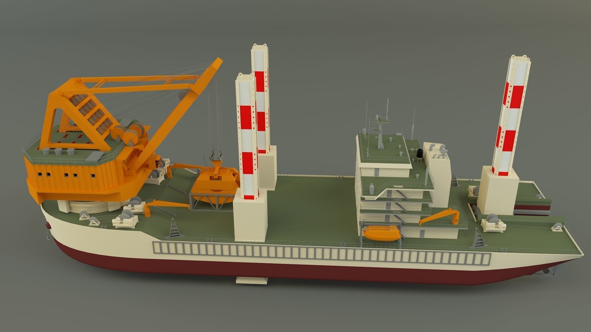 zmpc 220t grab dredger 3D model_6