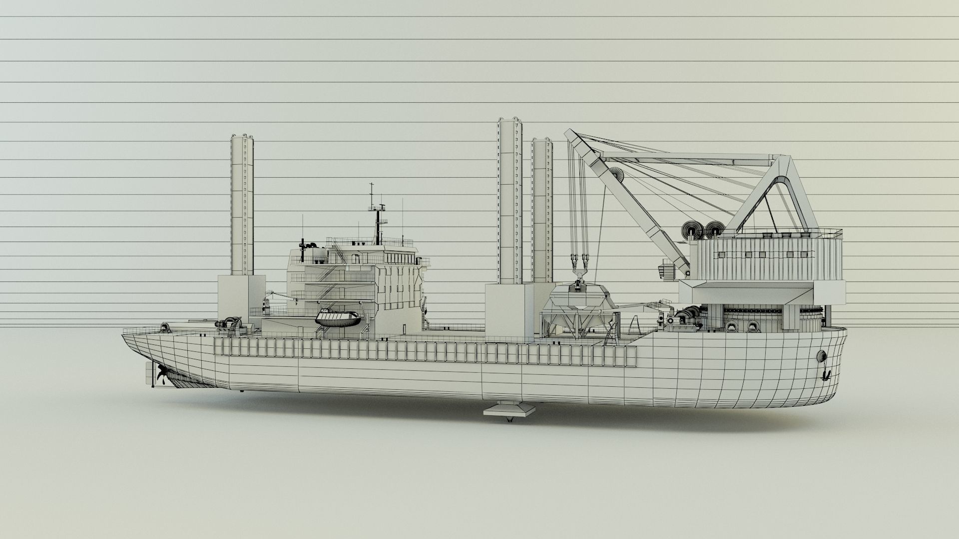 zmpc 220t grab dredger 3D model_13