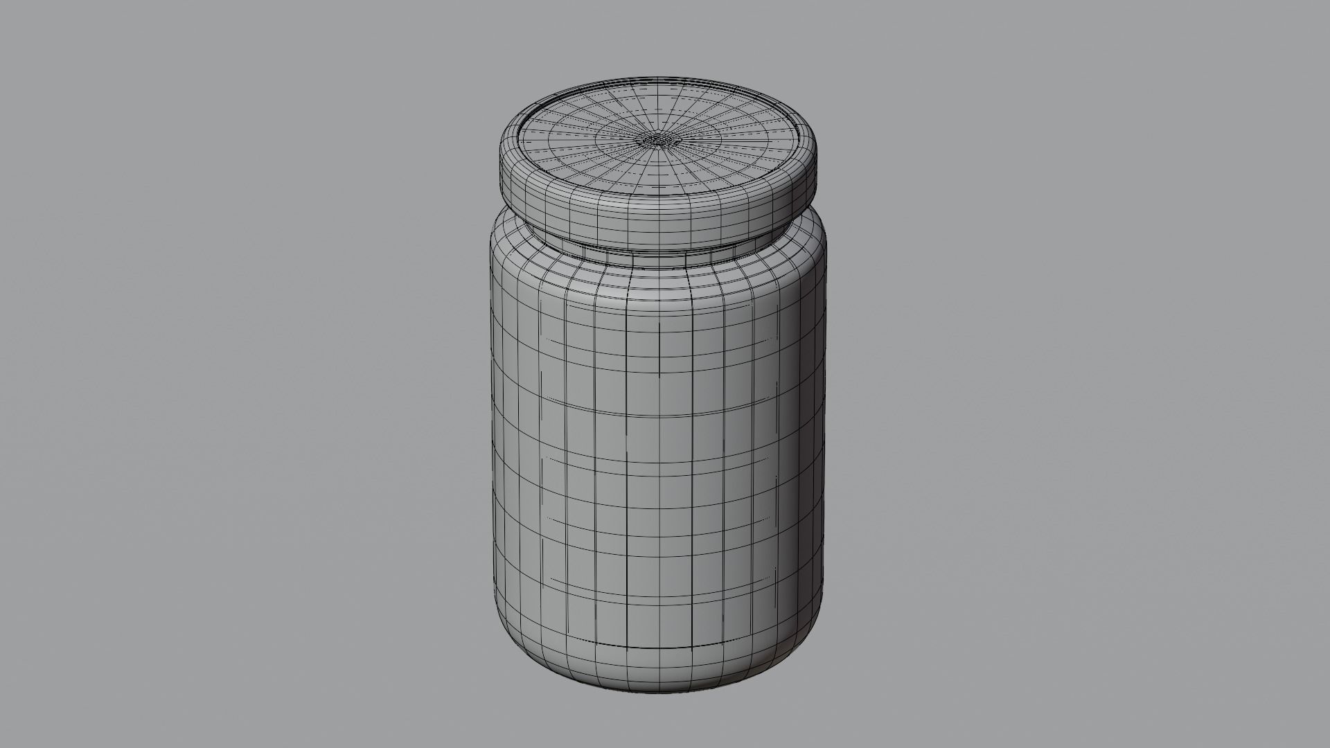 Mason jar 3D model_6