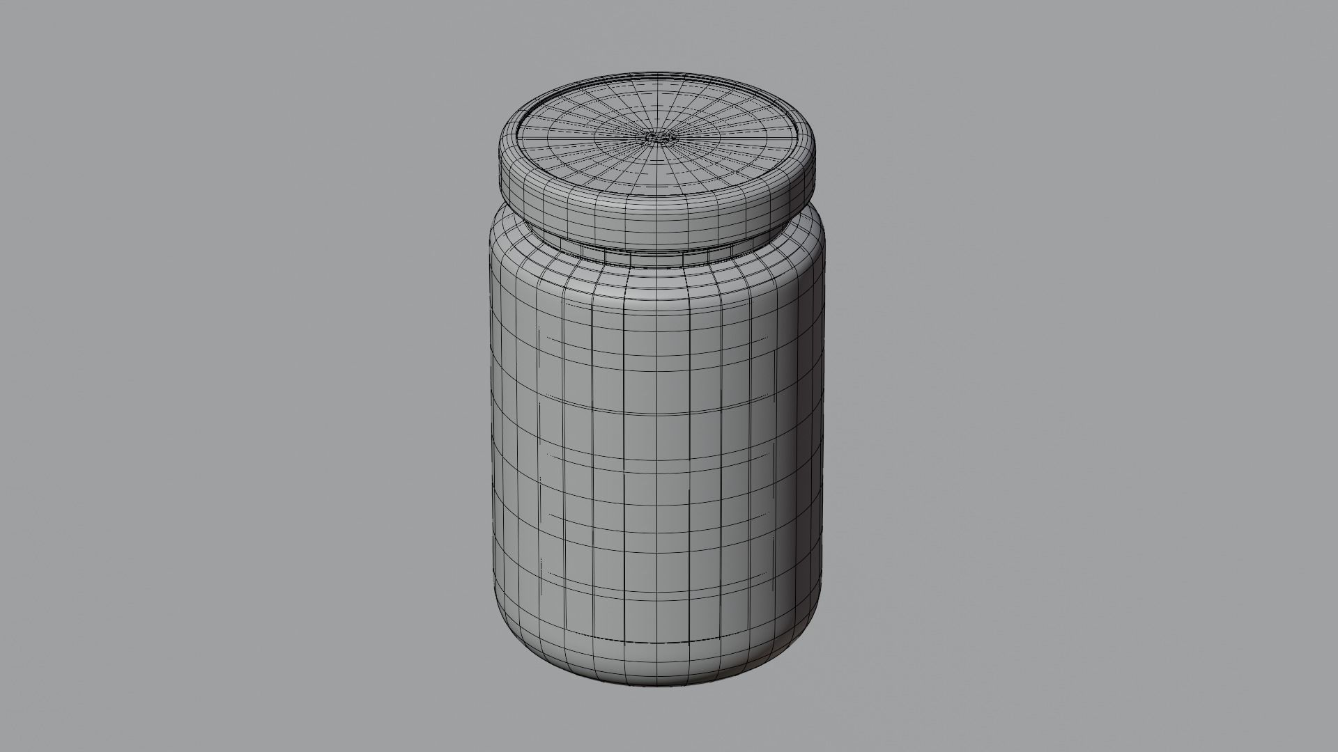 Mason jar 3D model_7