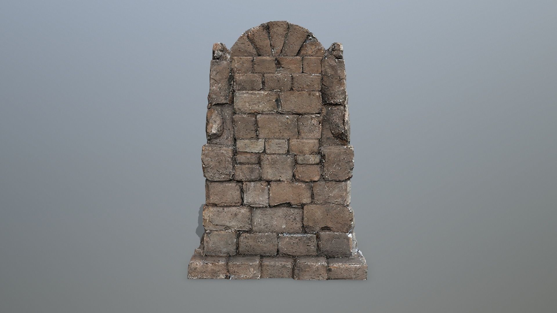  Lion Stone Throne  Low-poly 3D model_7