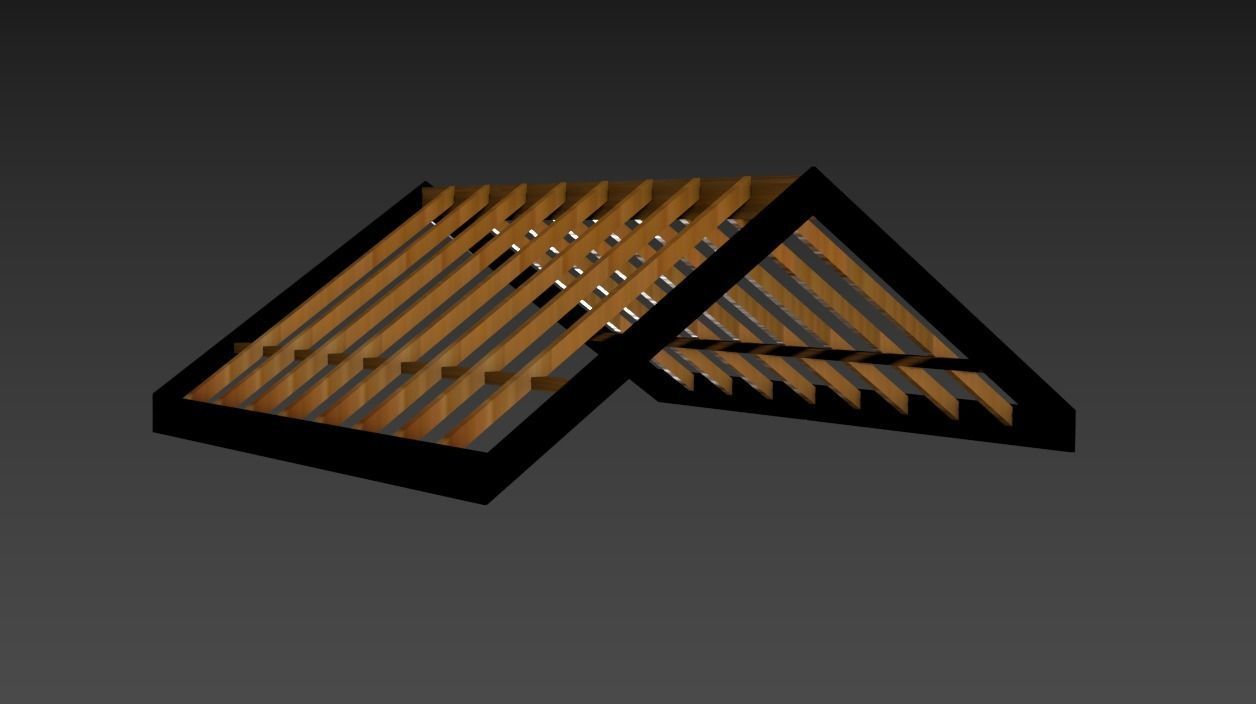 Roof Frame Free 3D model_4