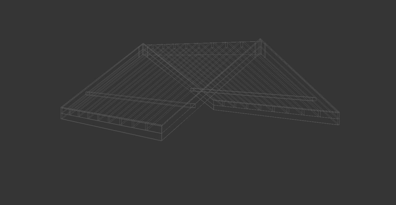 Roof Frame Free 3D model_2