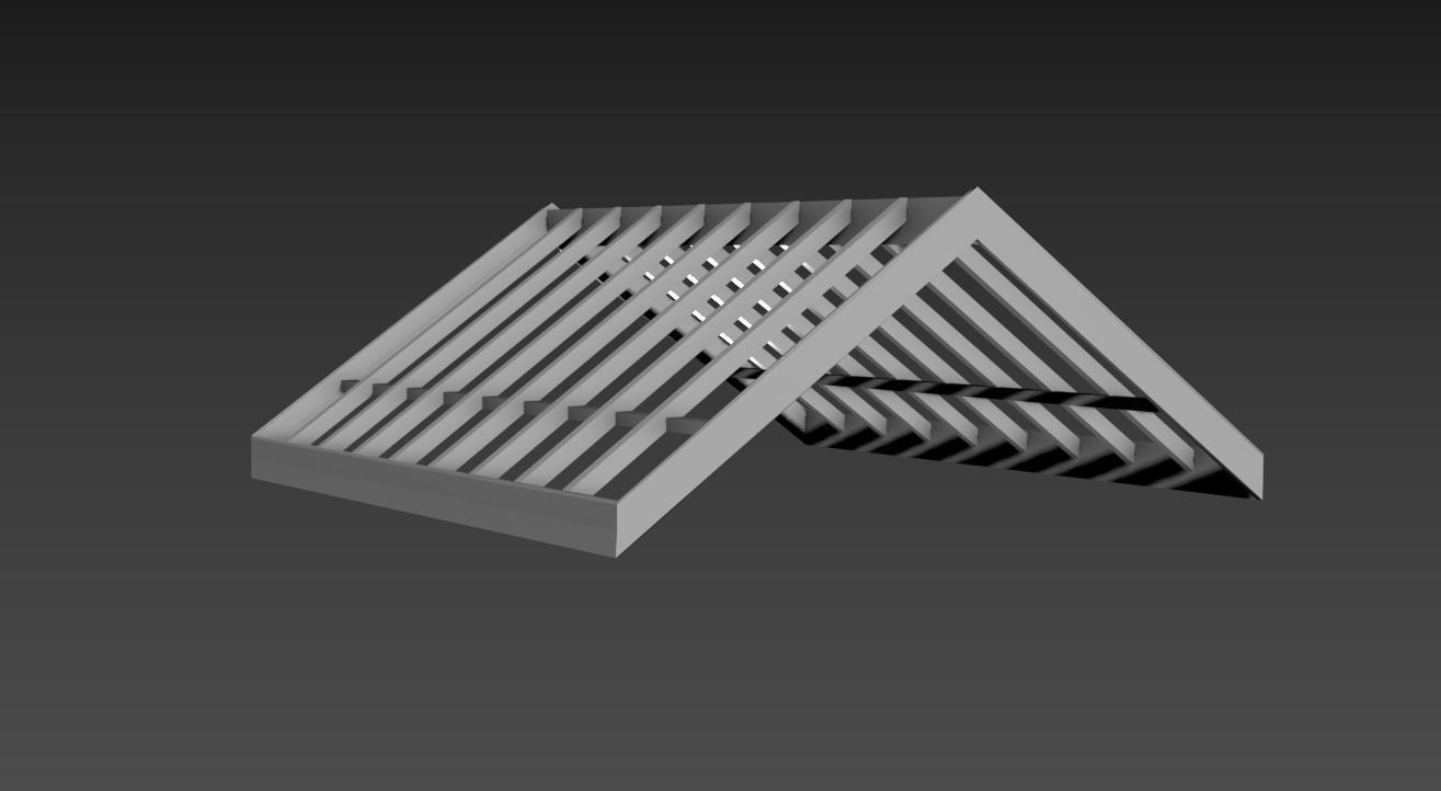 Roof Frame Free 3D model_1