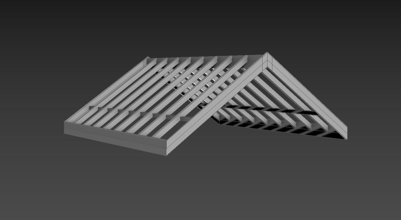 Roof Frame Free 3D model_3