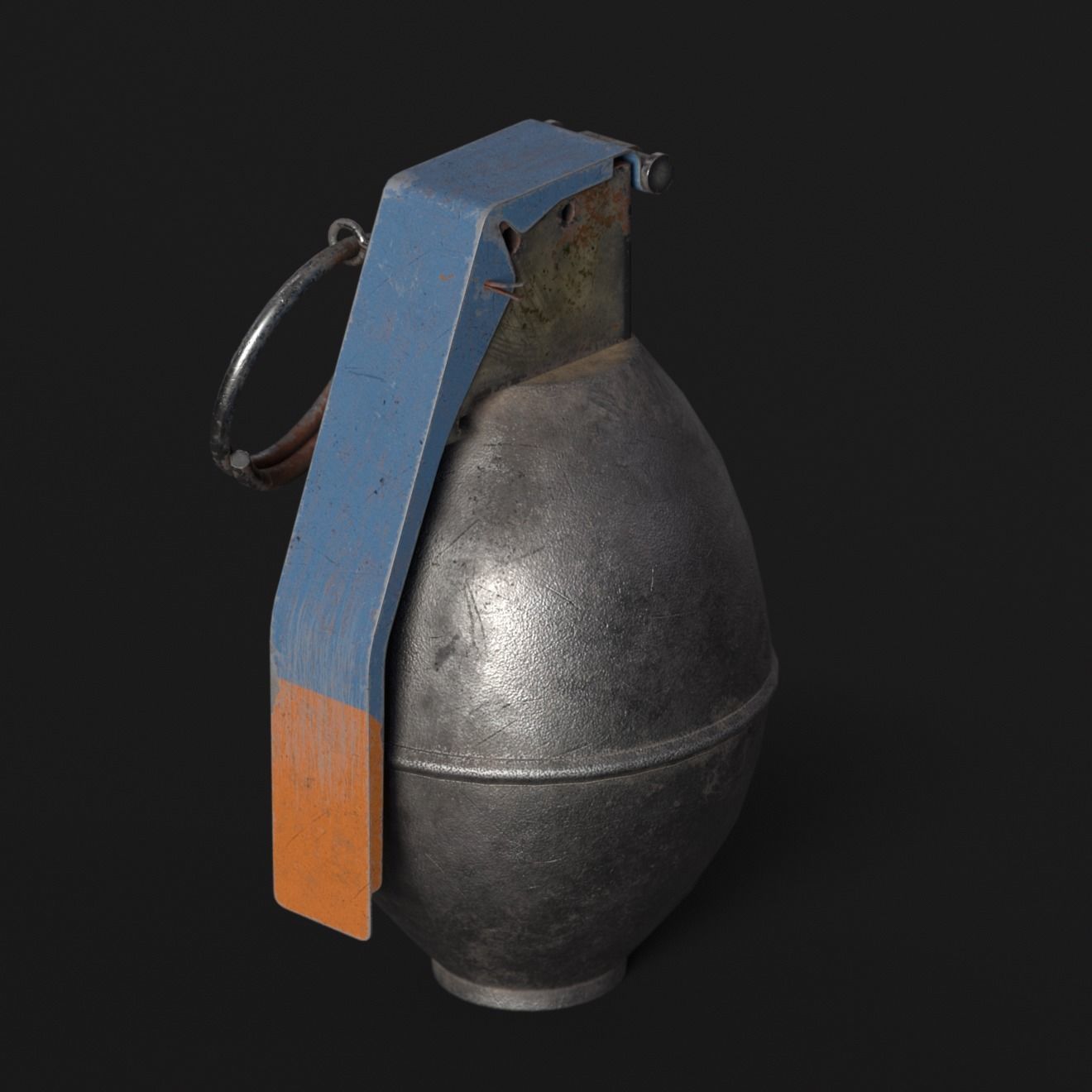 Hand Grenade Pack Low-poly 3D model_3