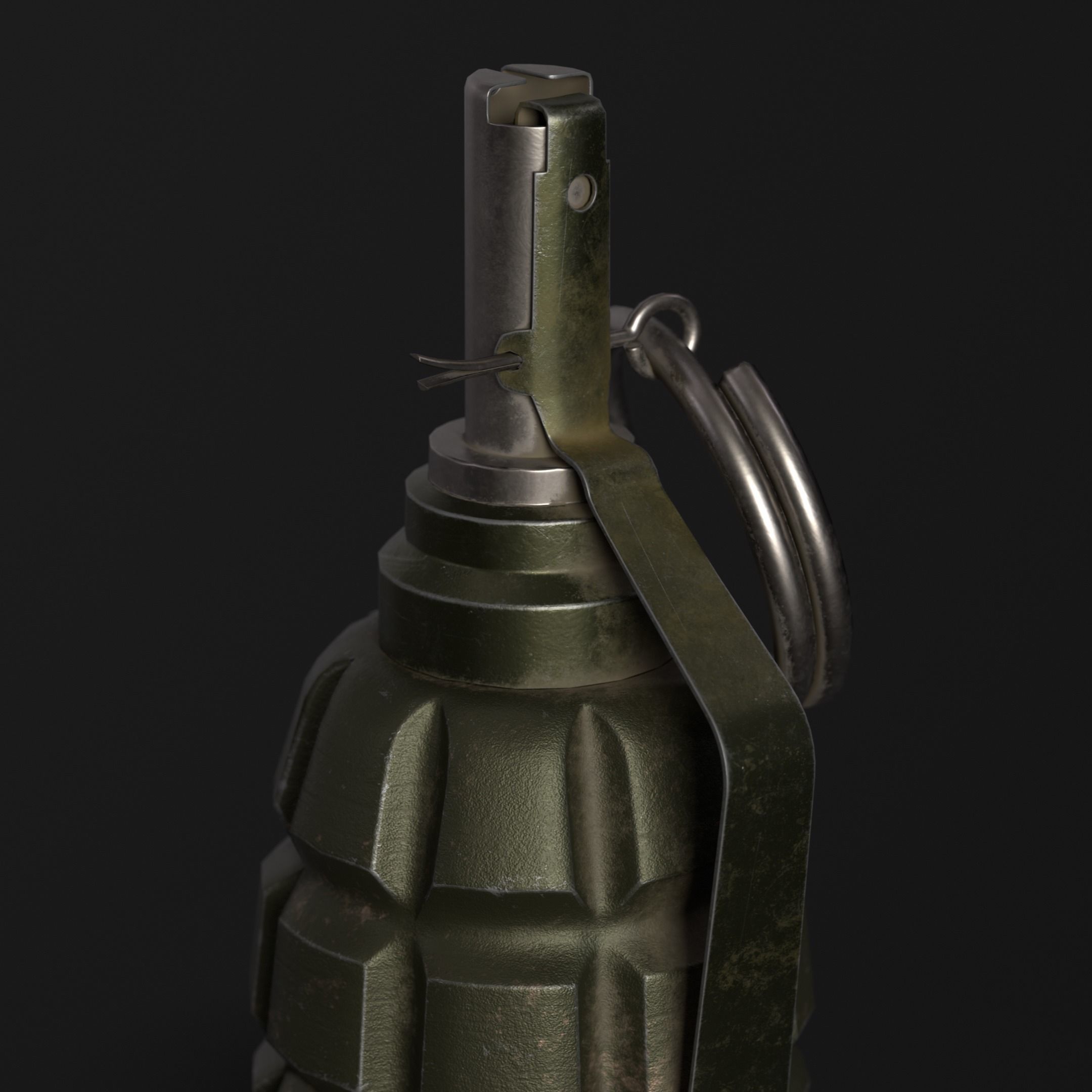 Hand Grenade Pack Low-poly 3D model_8