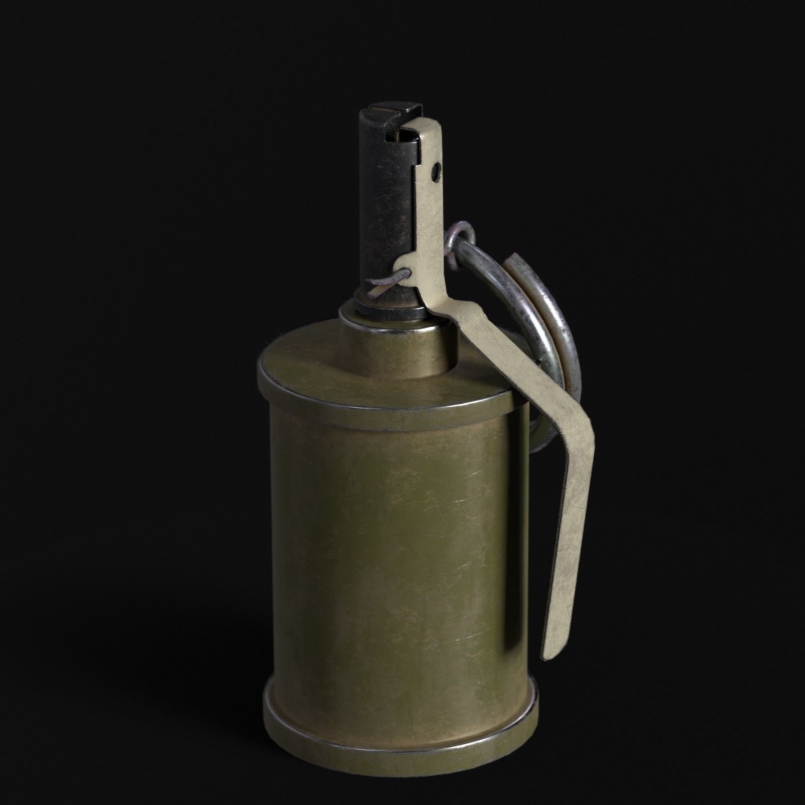 Hand Grenade Pack Low-poly 3D model_9