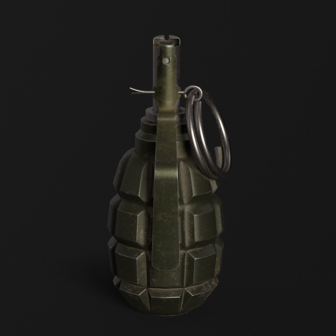 Hand Grenade Pack Low-poly 3D model_7
