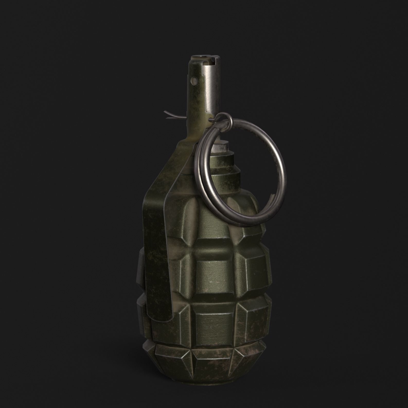 Hand Grenade Pack Low-poly 3D model_4