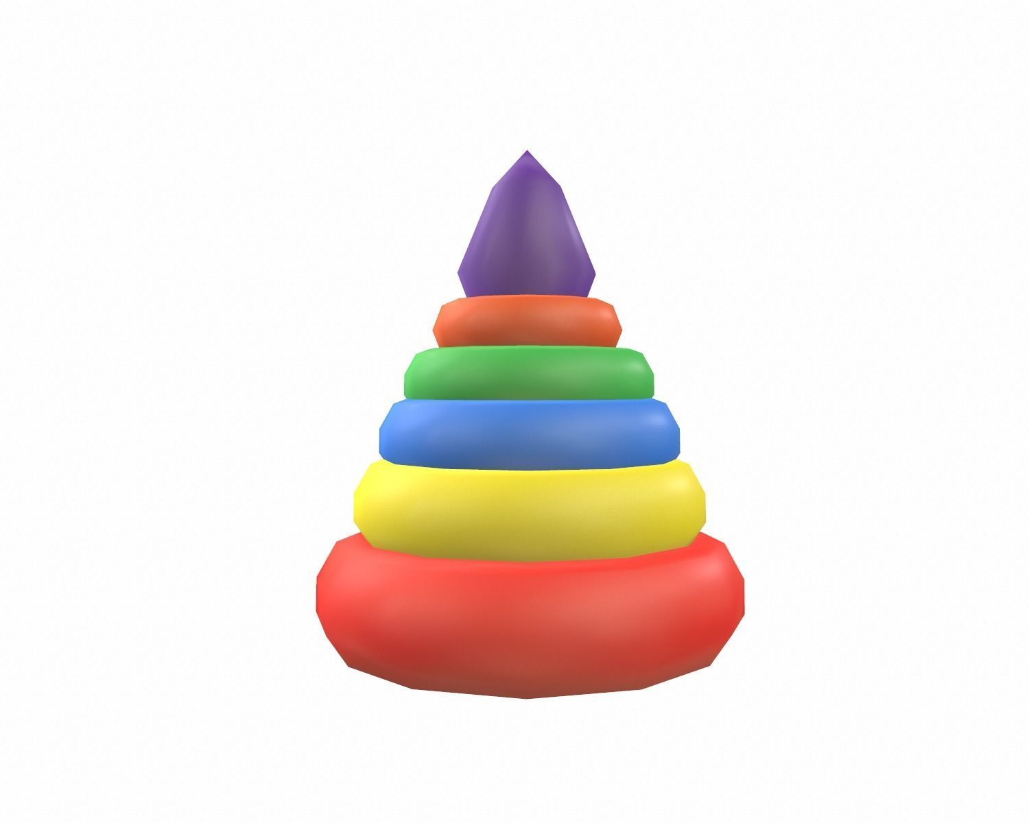 Cartoon pyramid 3D Low-Poly Model Low-poly 3D model_4