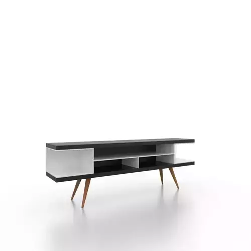 black and white Tv stand 