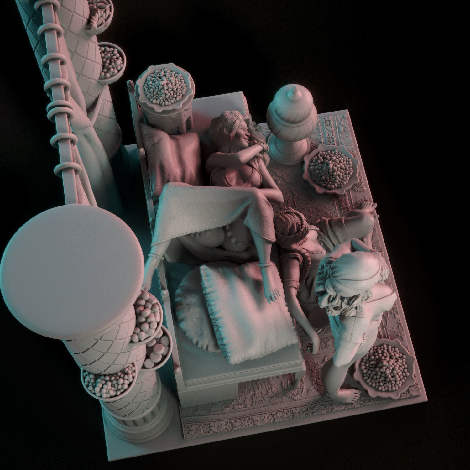 Sweet Harem - Harem women bundle 3D print model_10