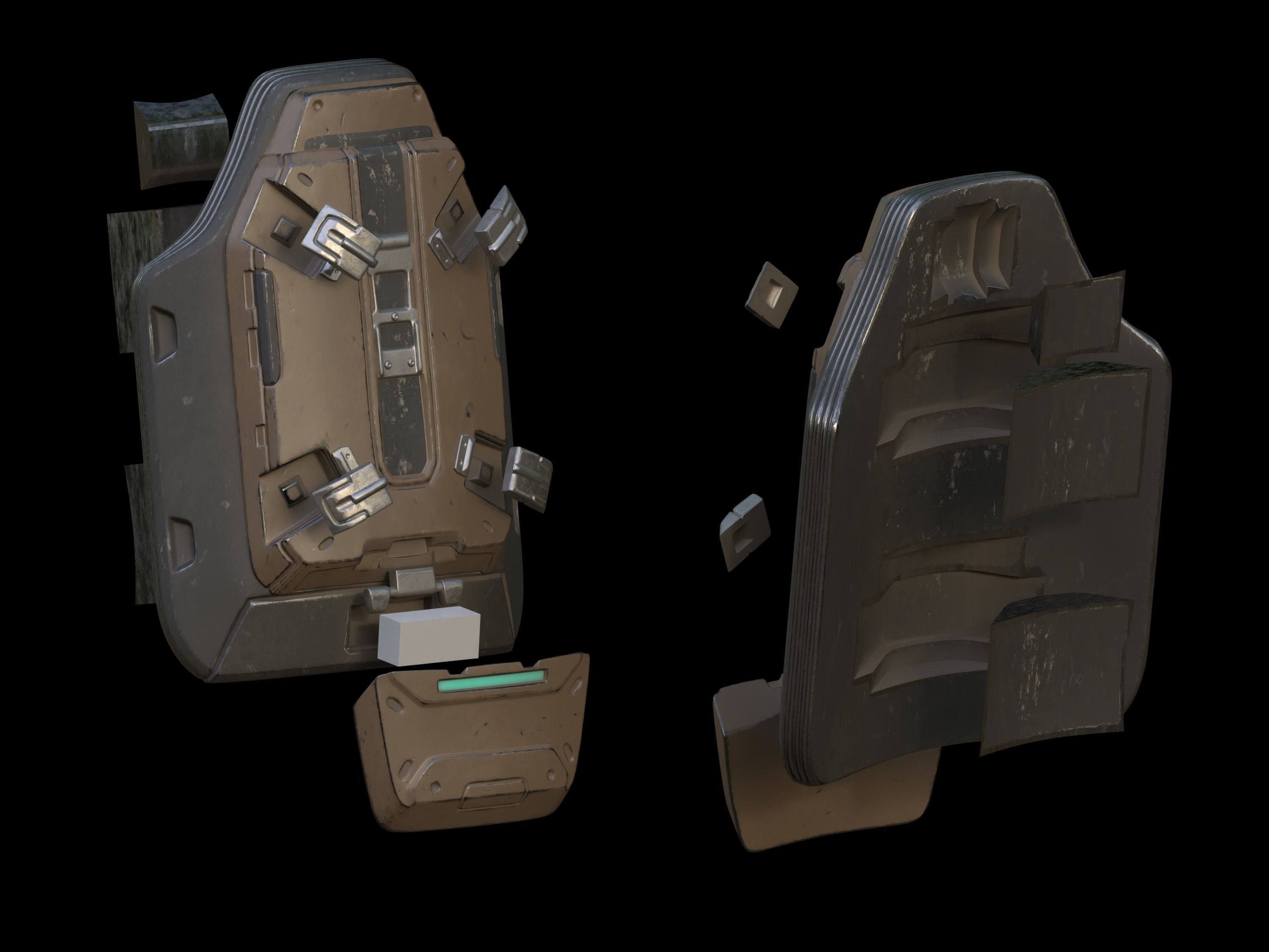 Gen 2 Marine armor 3d print files 3D print model_6