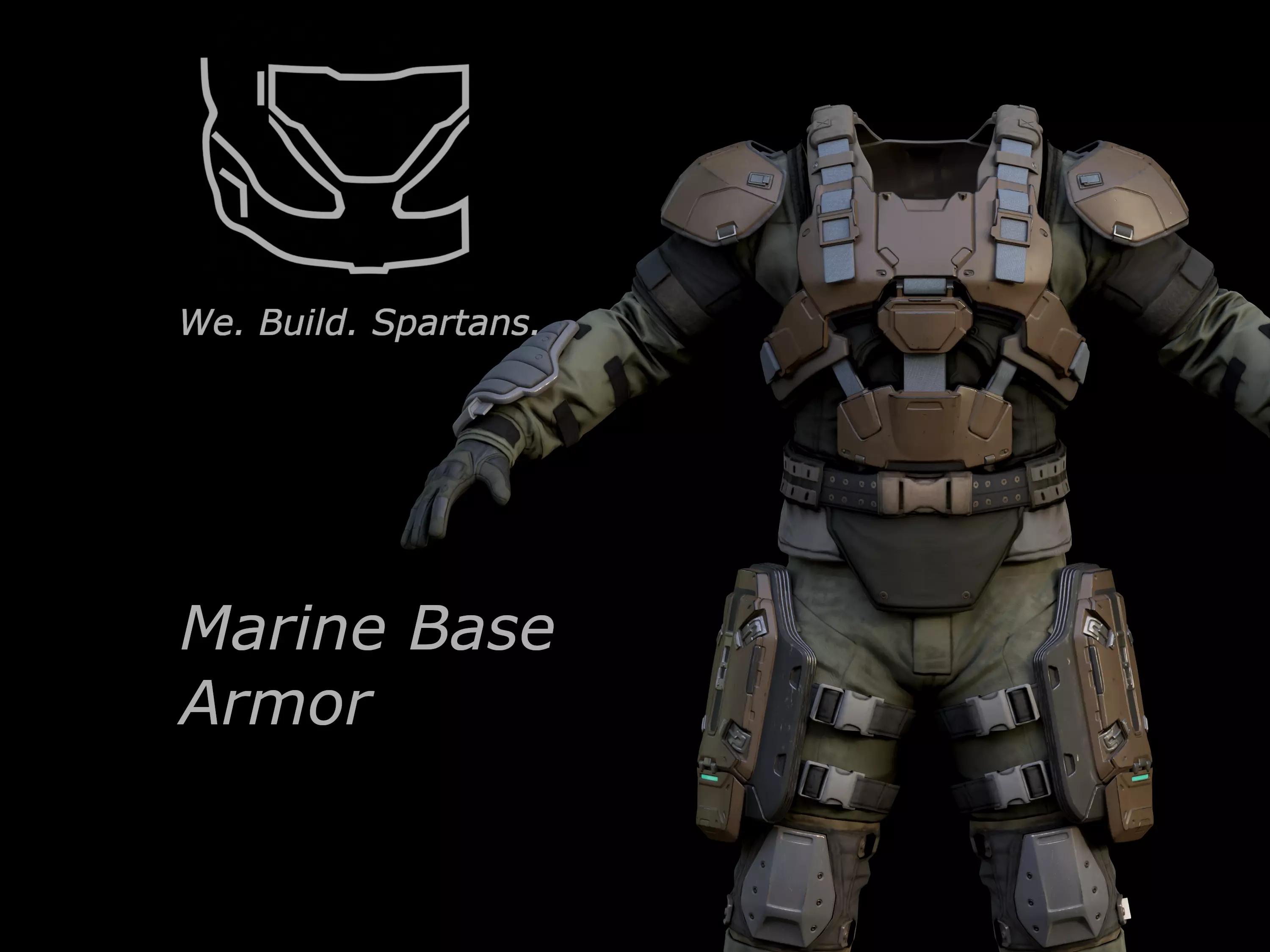 Gen 2 Marine armor 3d print files 3D print model_0