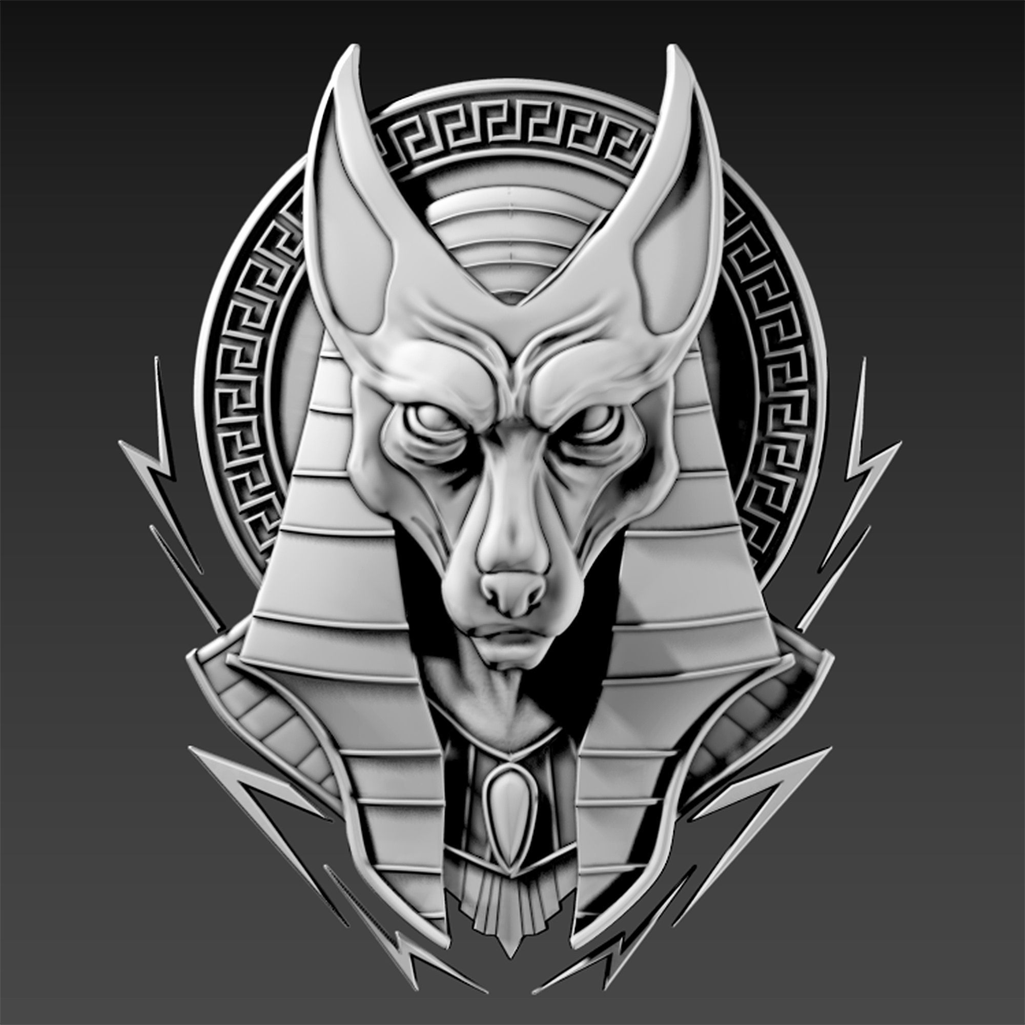 ANUBIS 3d print model cnc 3D print model_3