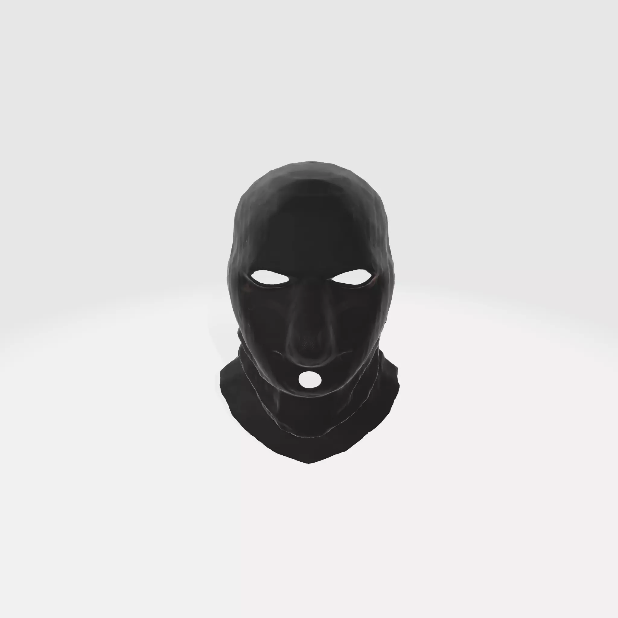 A black ski mask 3D model_0