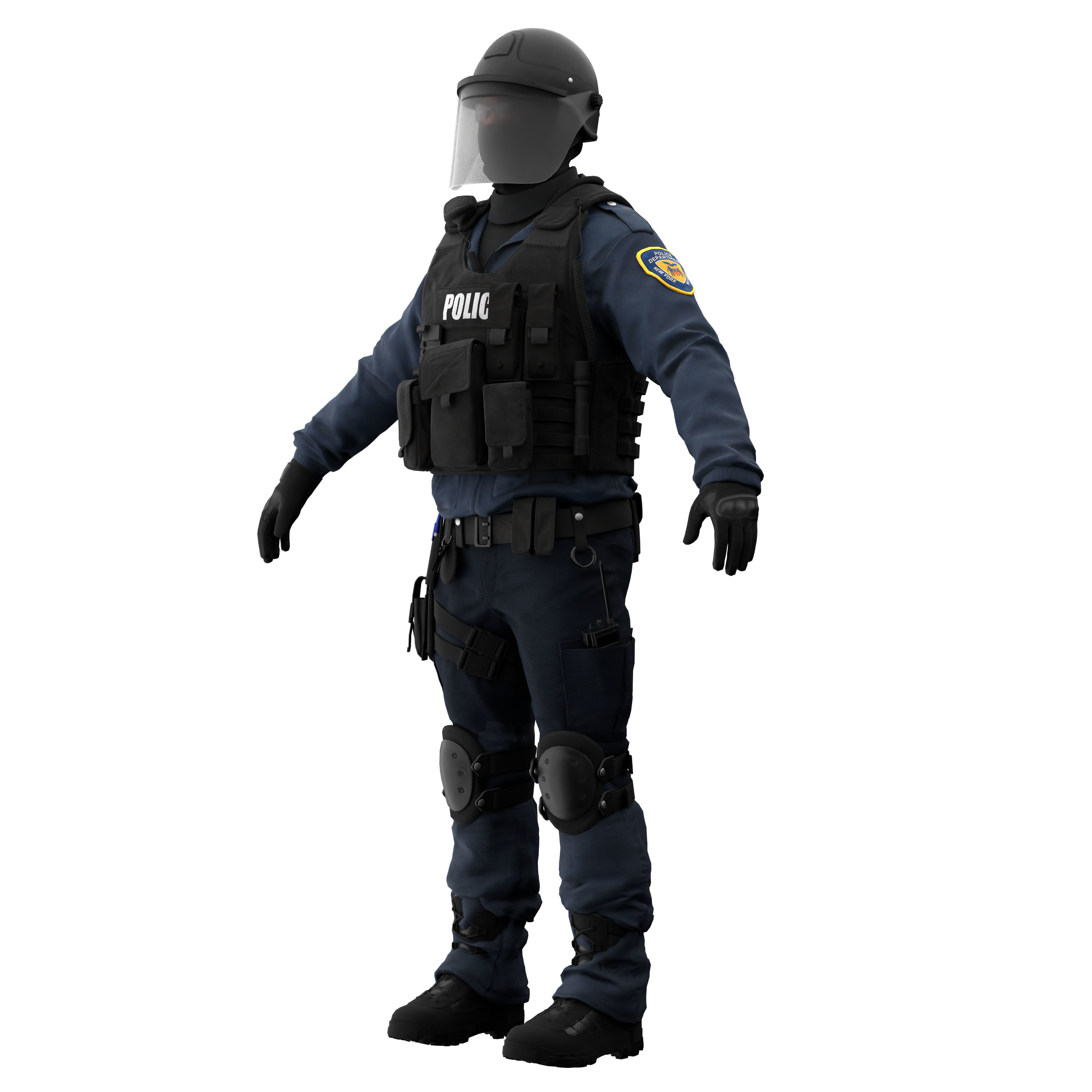 Police Swat 3D model_8