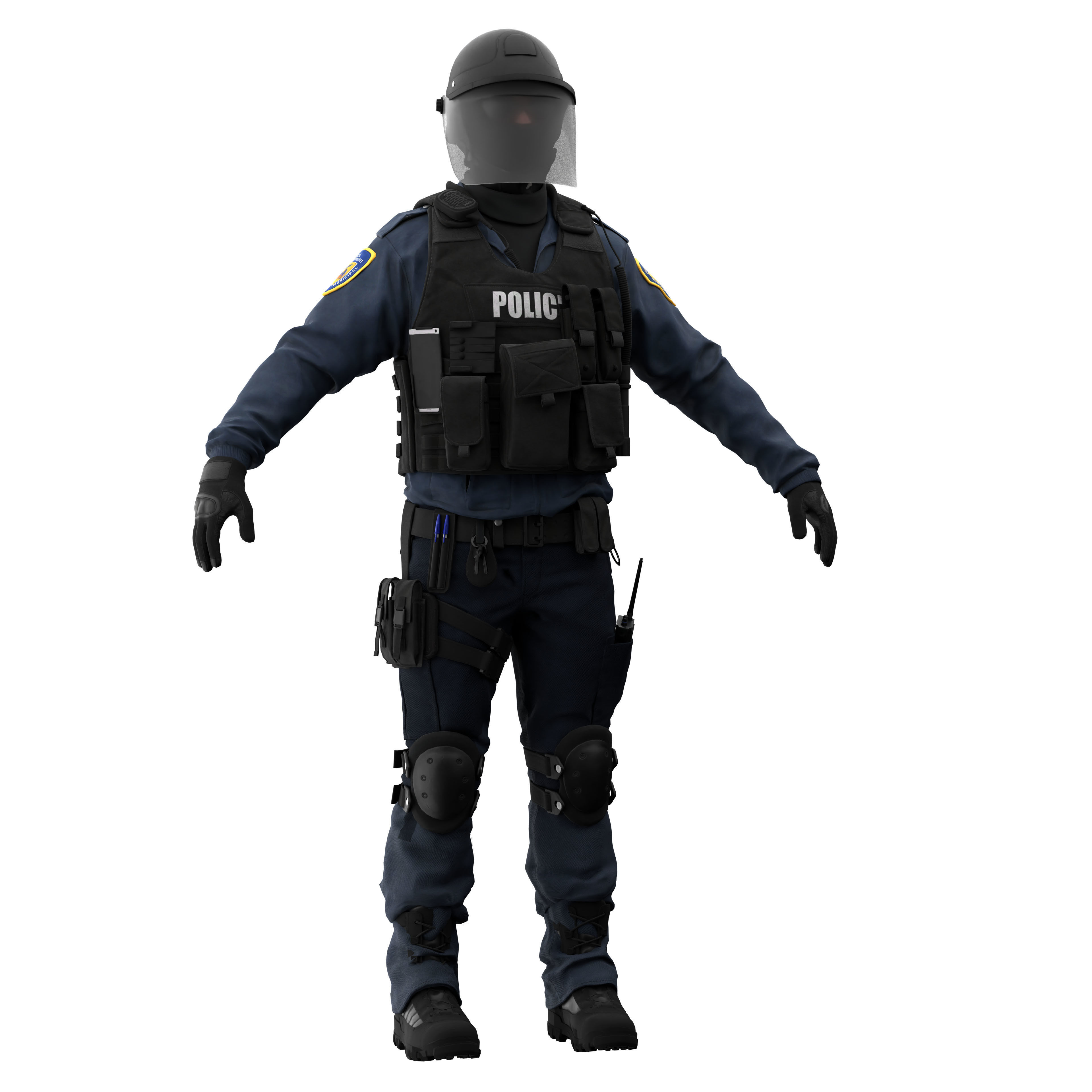 Police Swat 3D model_10