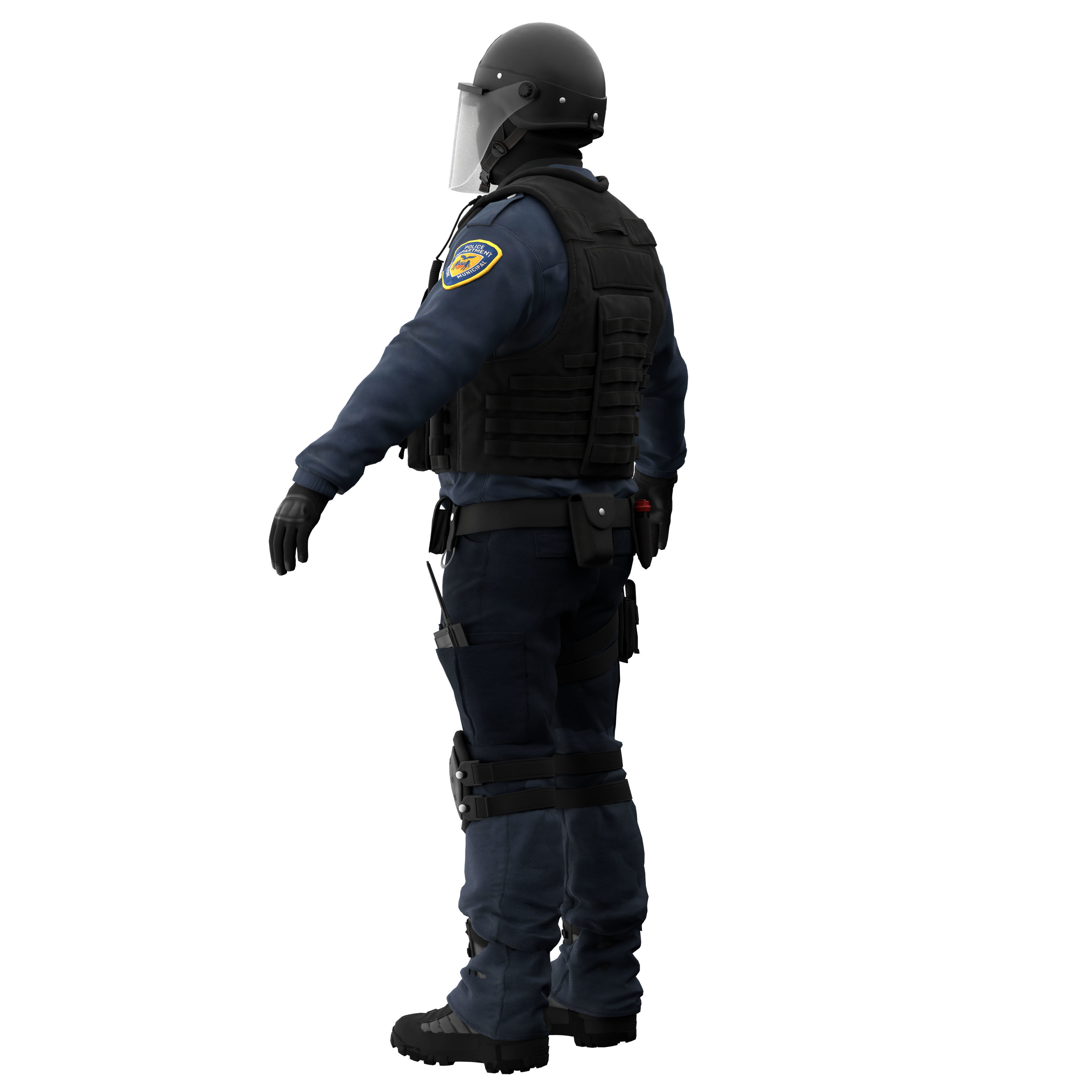 Police Swat 3D model_4