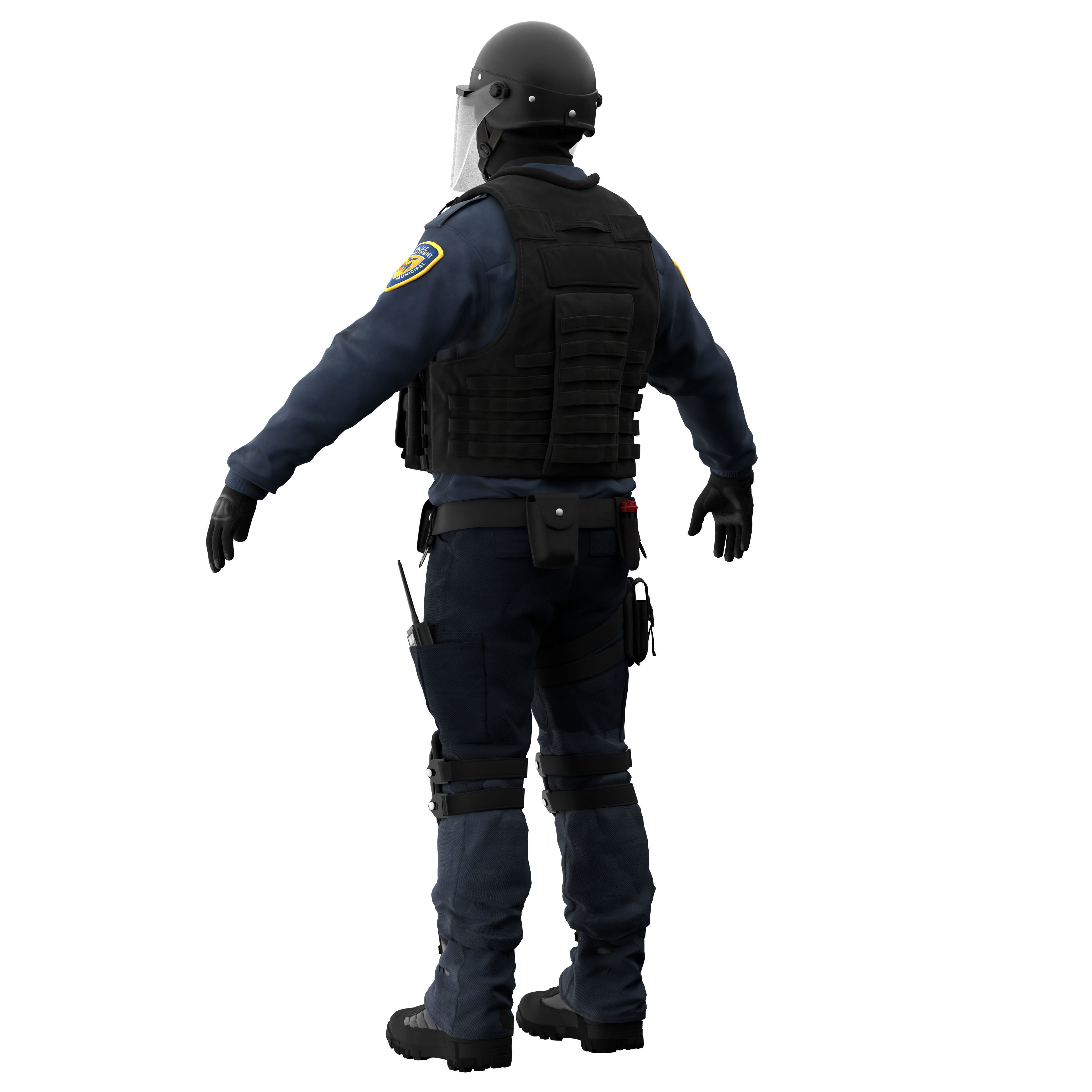 Police Swat 3D model_3