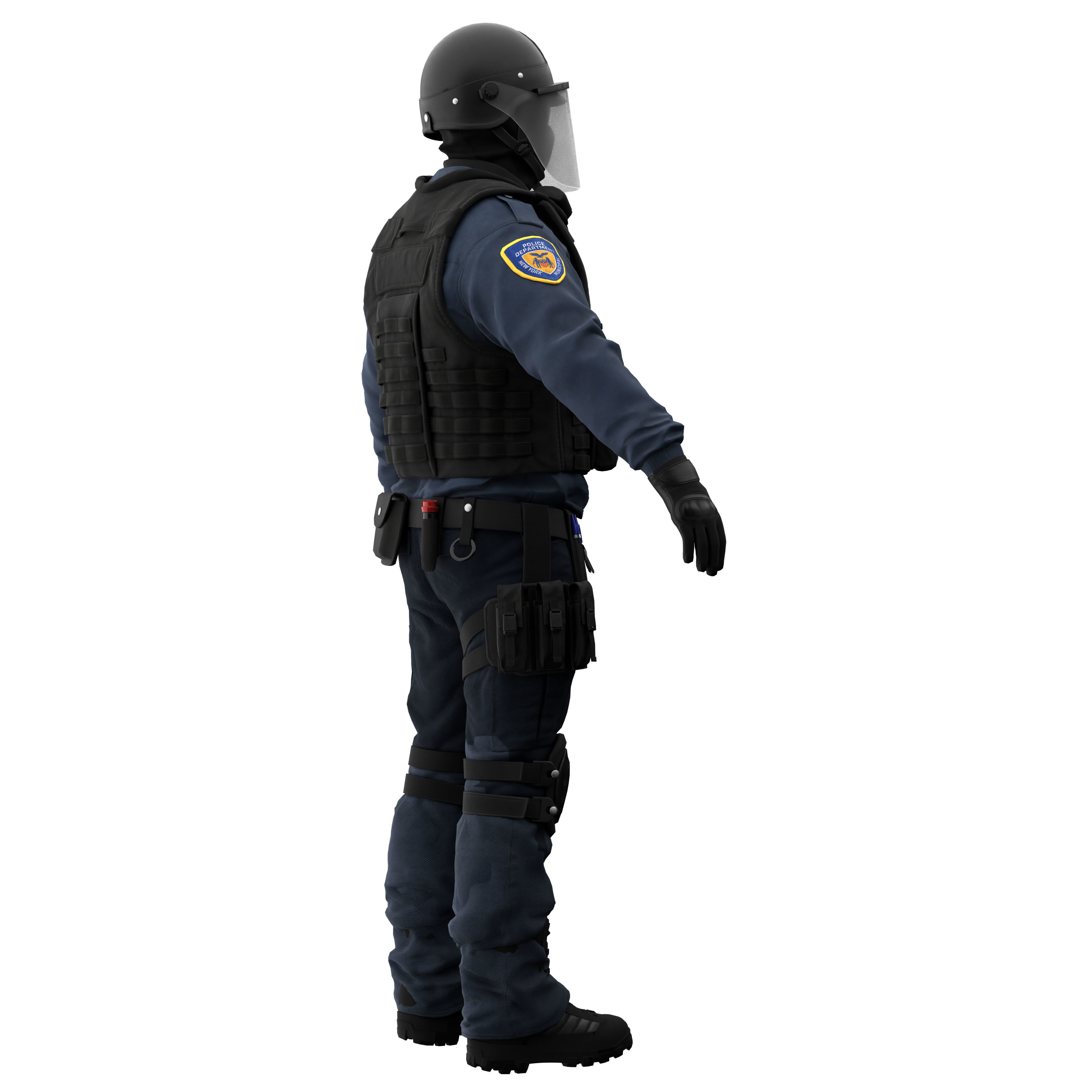 Police Swat 3D model_15