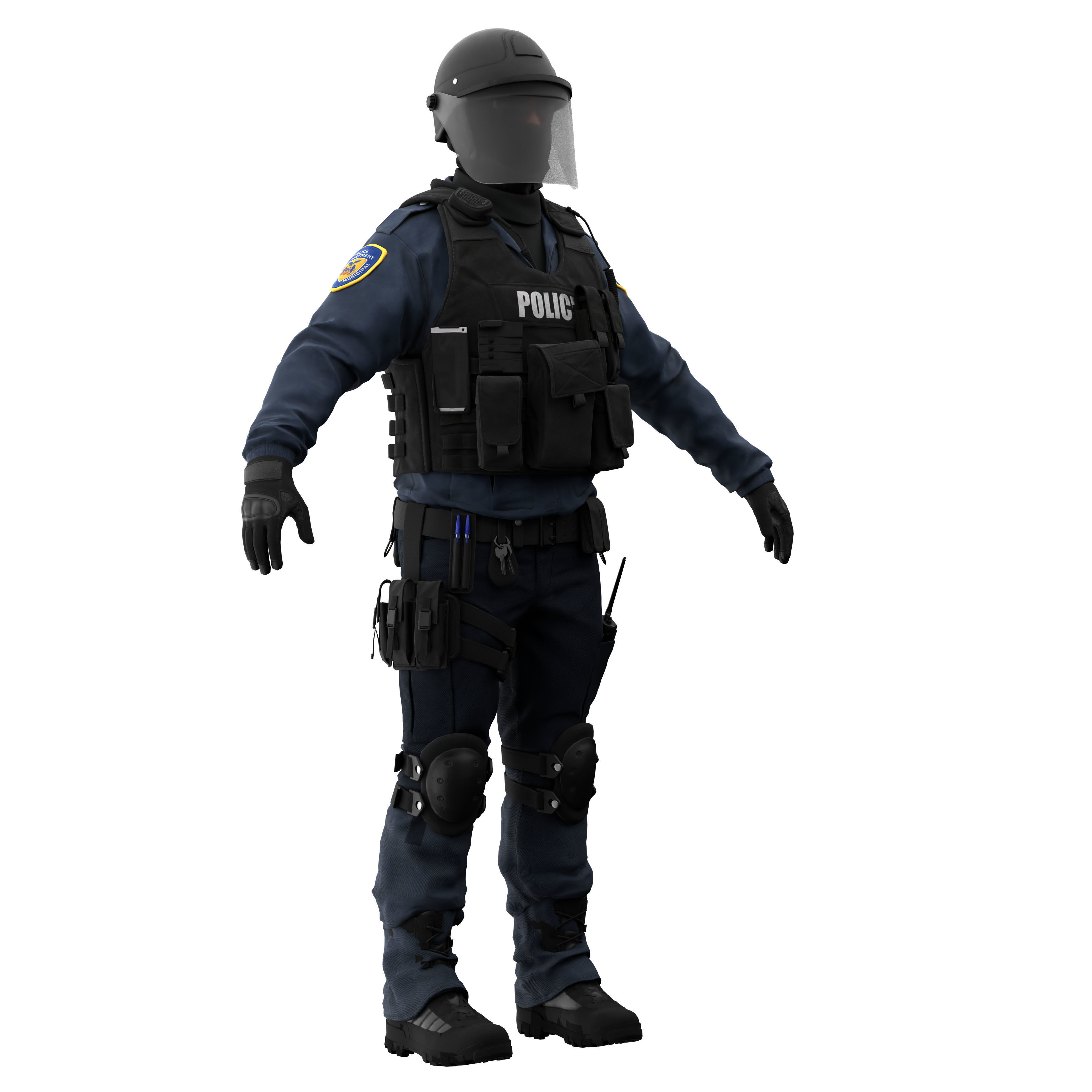 Police Swat 3D model_11
