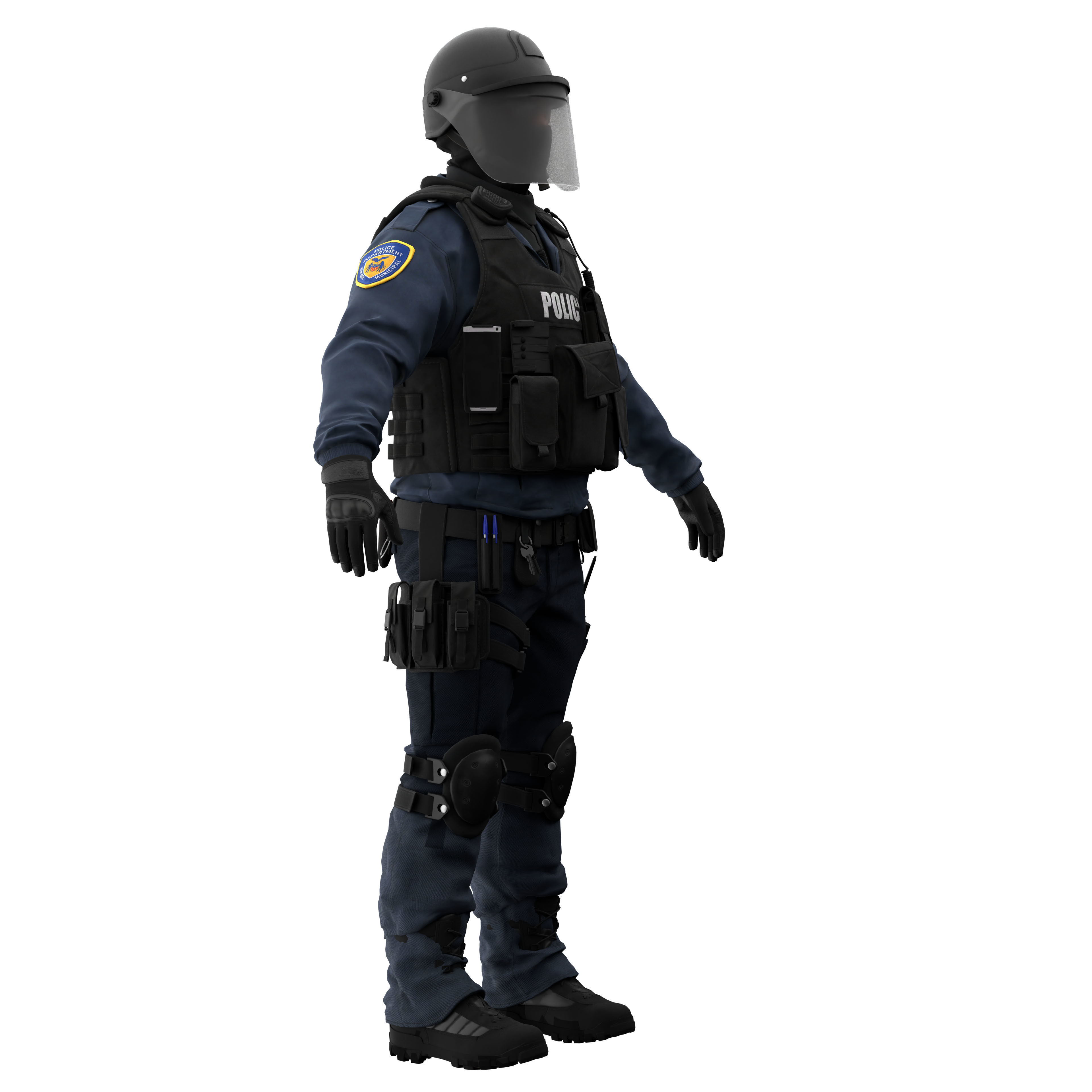 Police Swat 3D model_12
