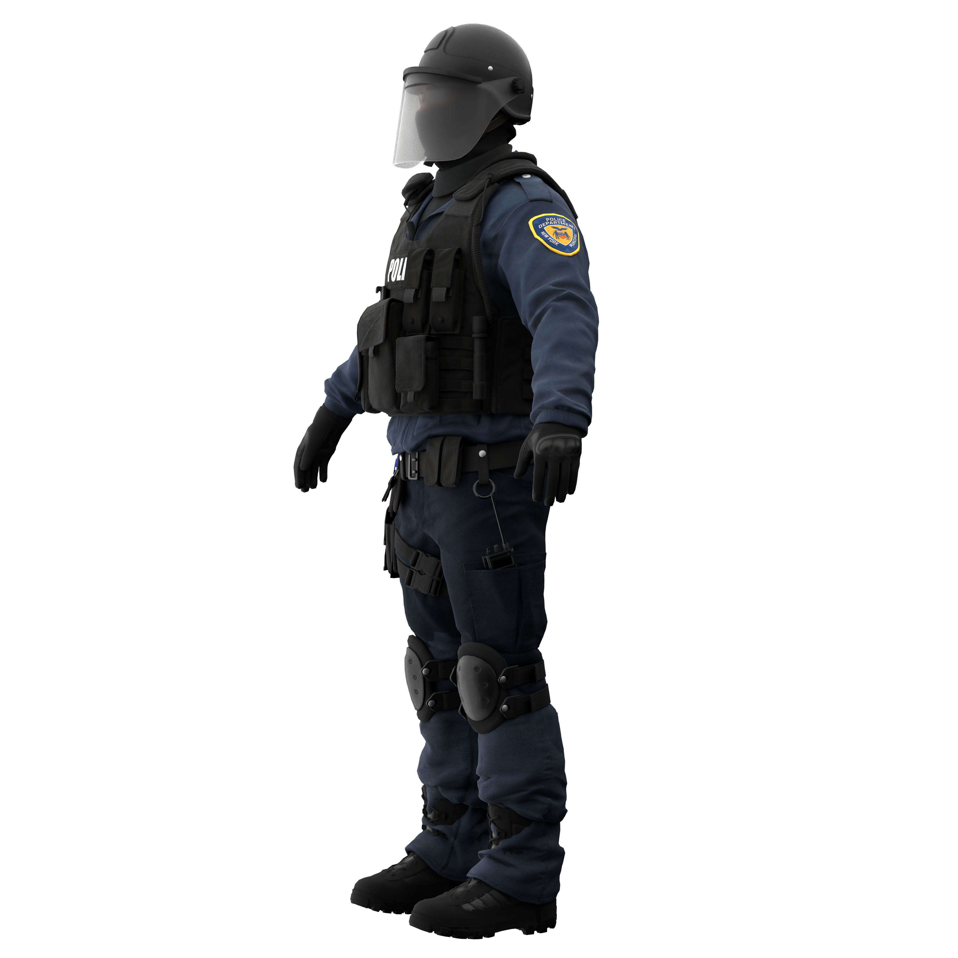 Police Swat 3D model_7