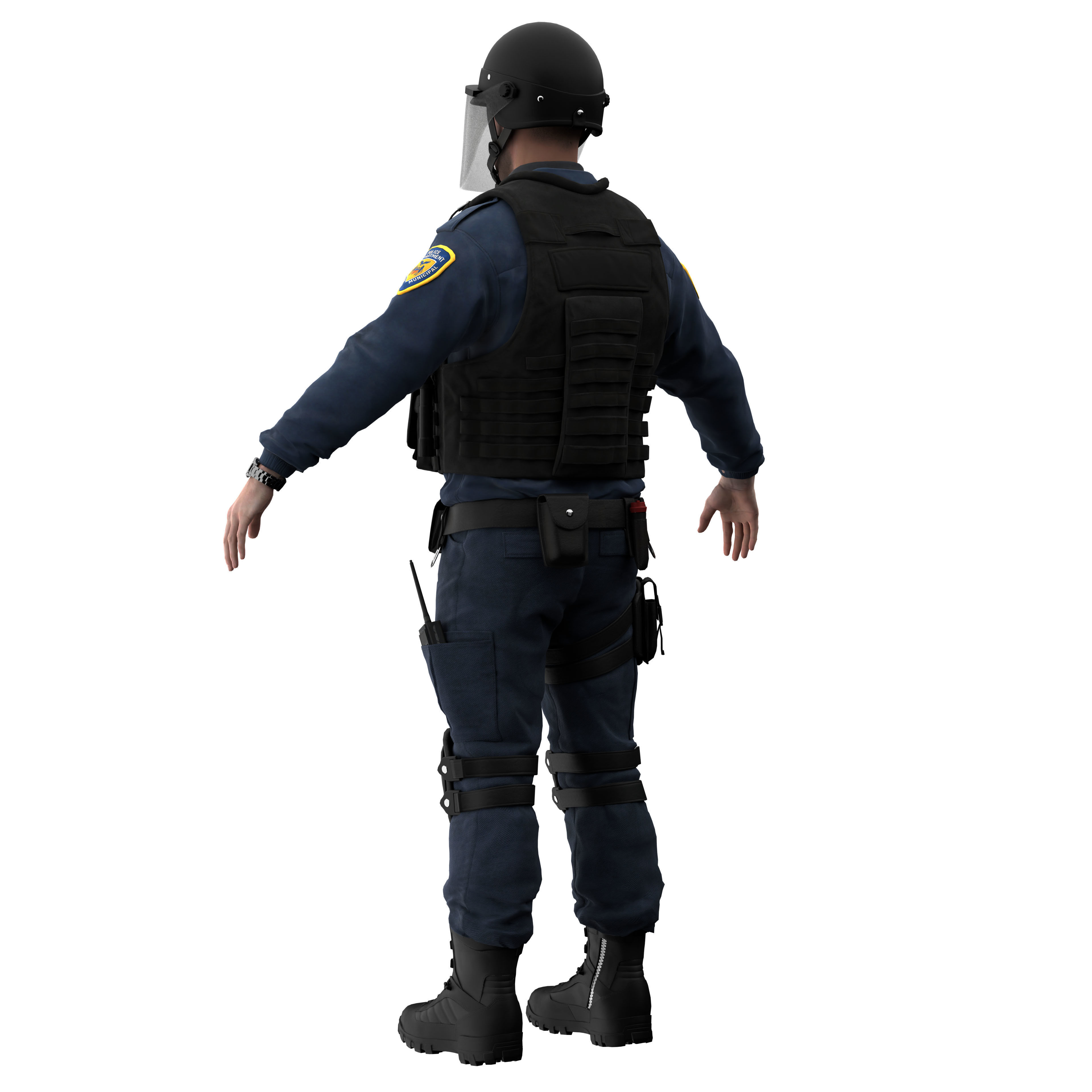 Police SWAT2 3D model_3