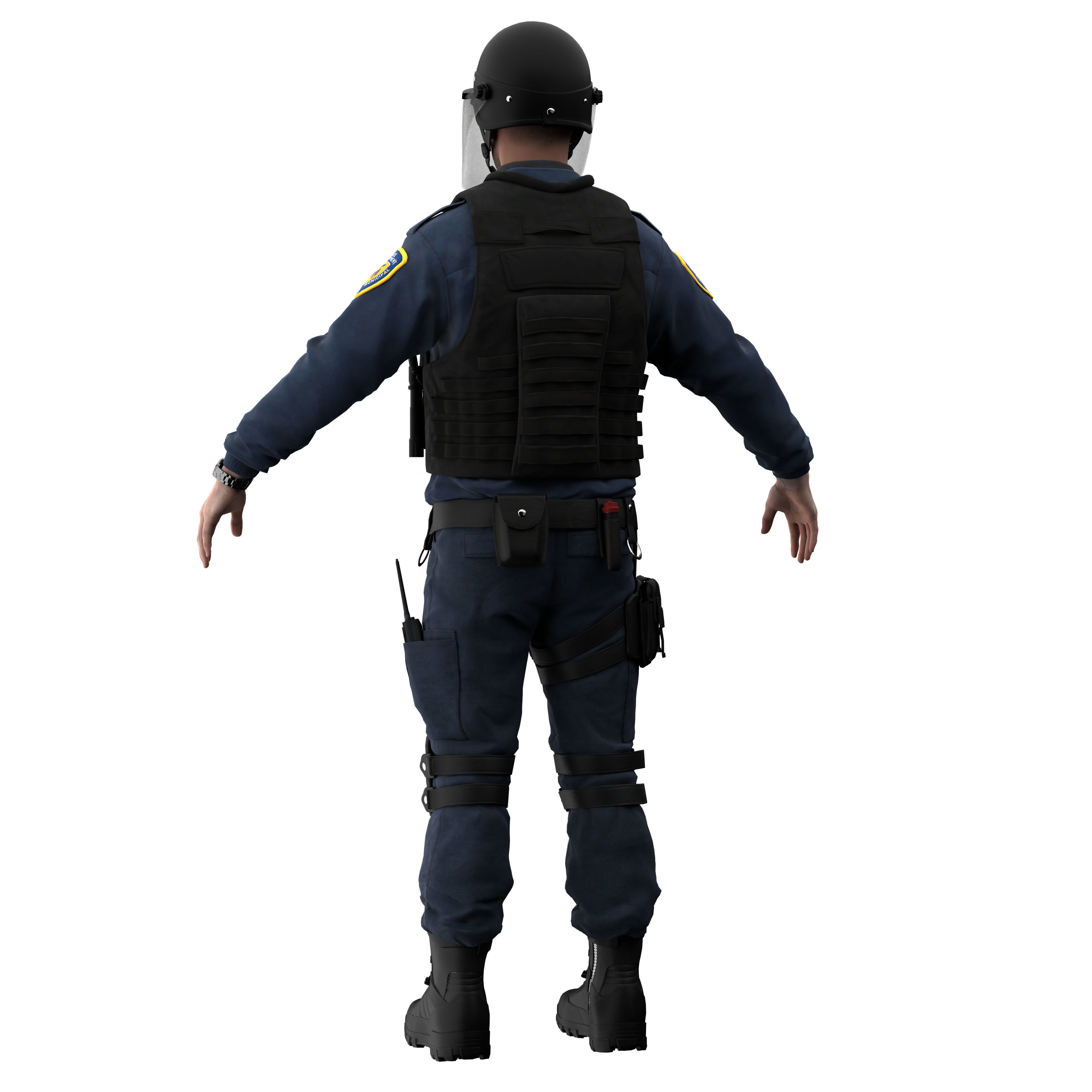 Police SWAT2 3D model_2