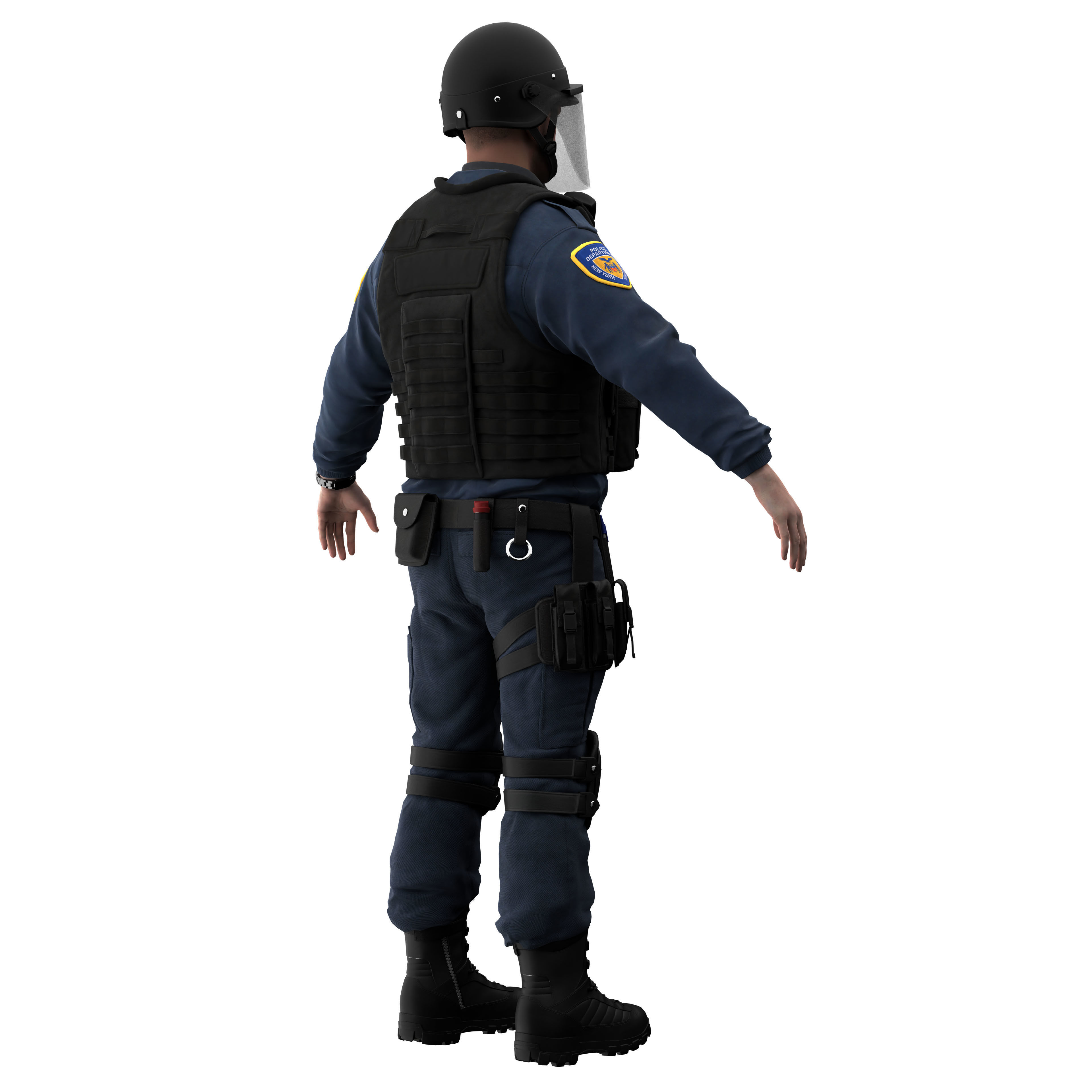 Police SWAT2 3D model_16