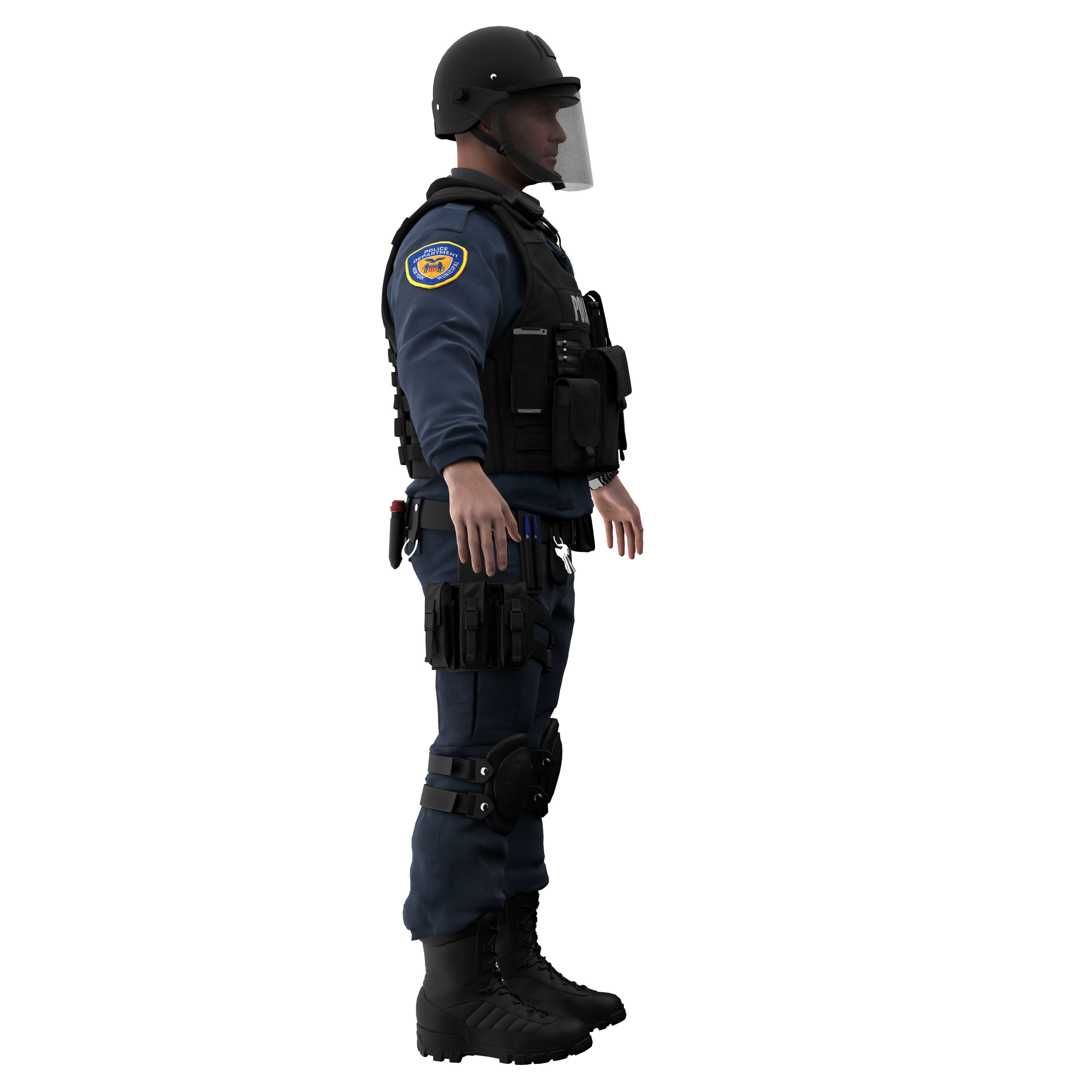 Police SWAT2 3D model_13