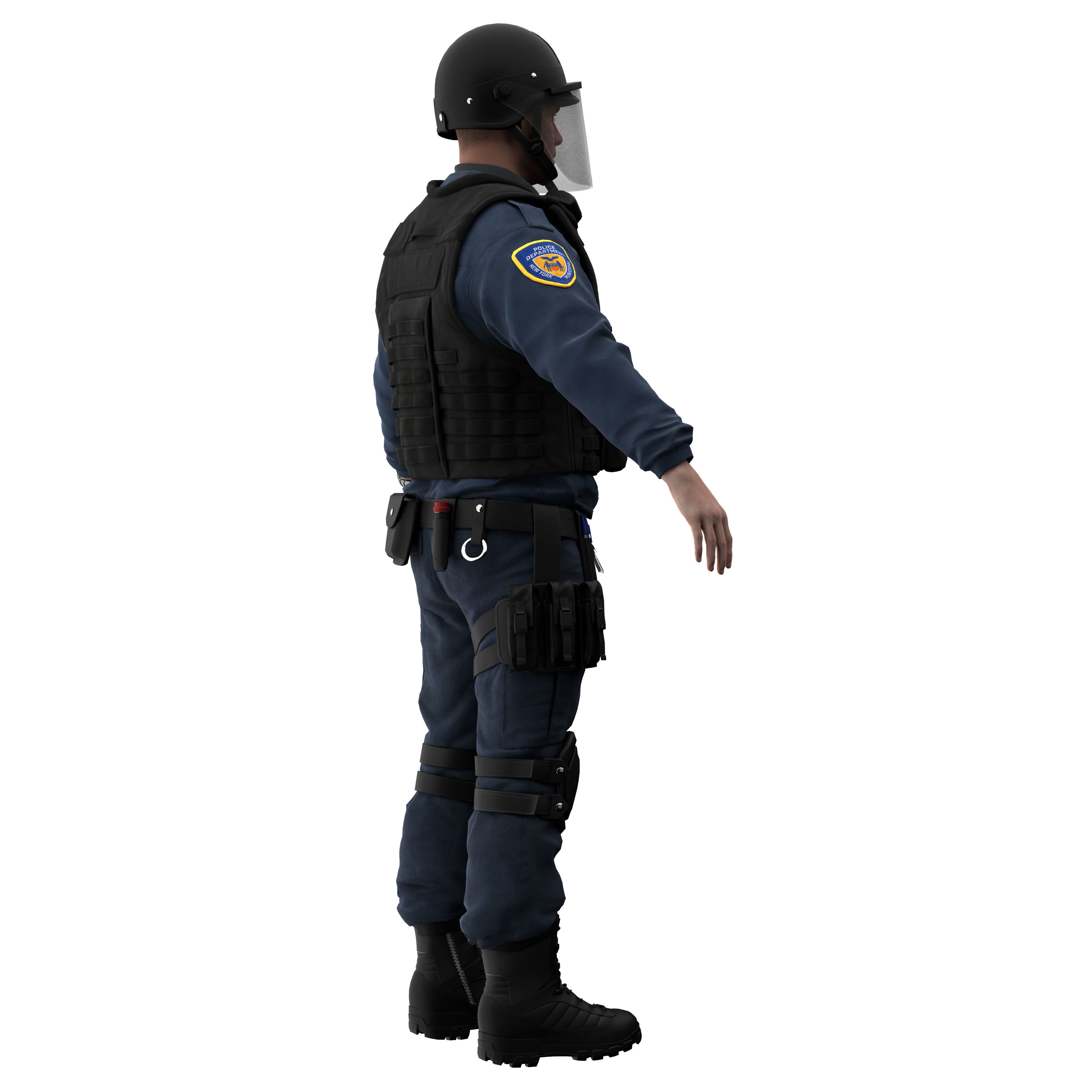 Police SWAT2 3D model_15