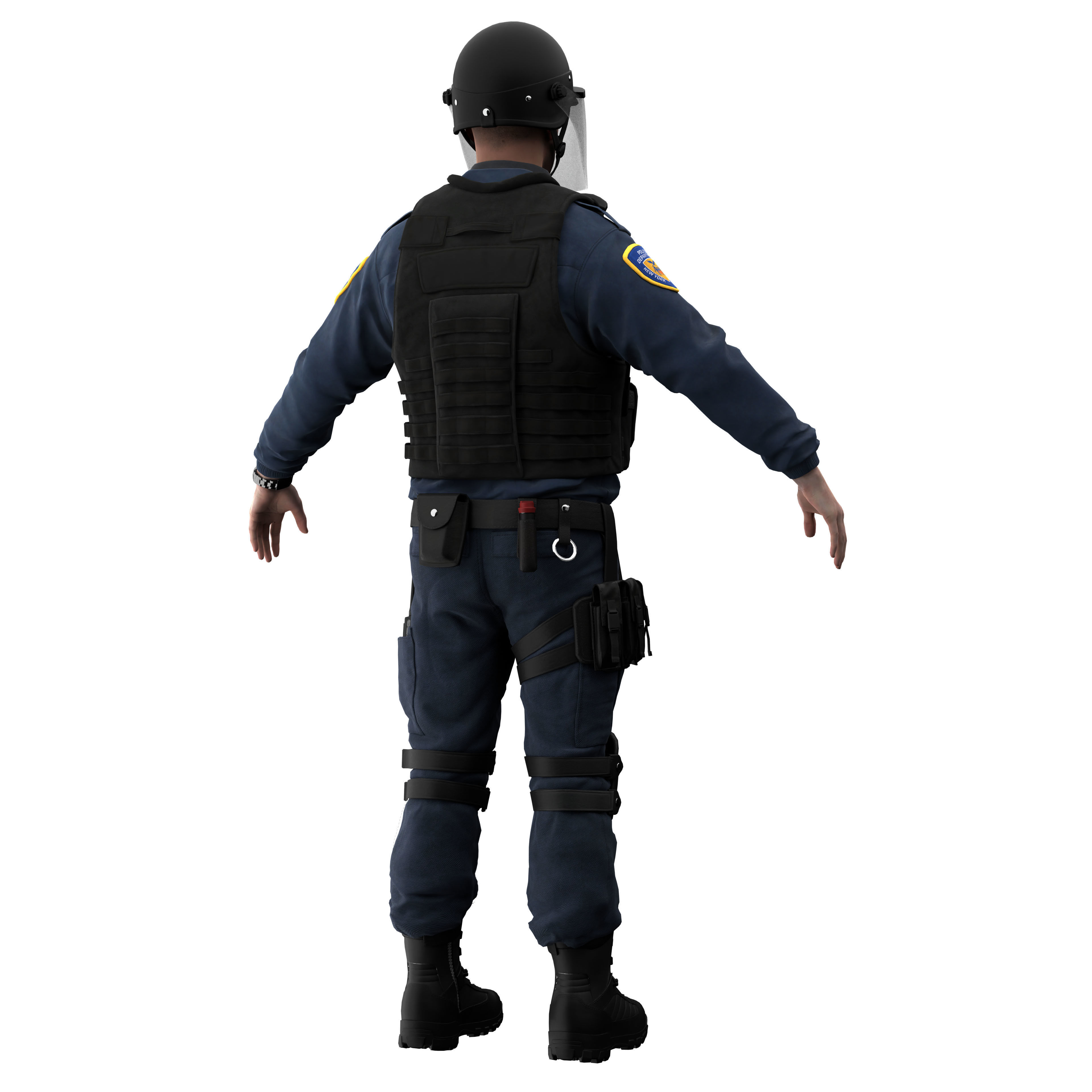 Police SWAT2 3D model_17