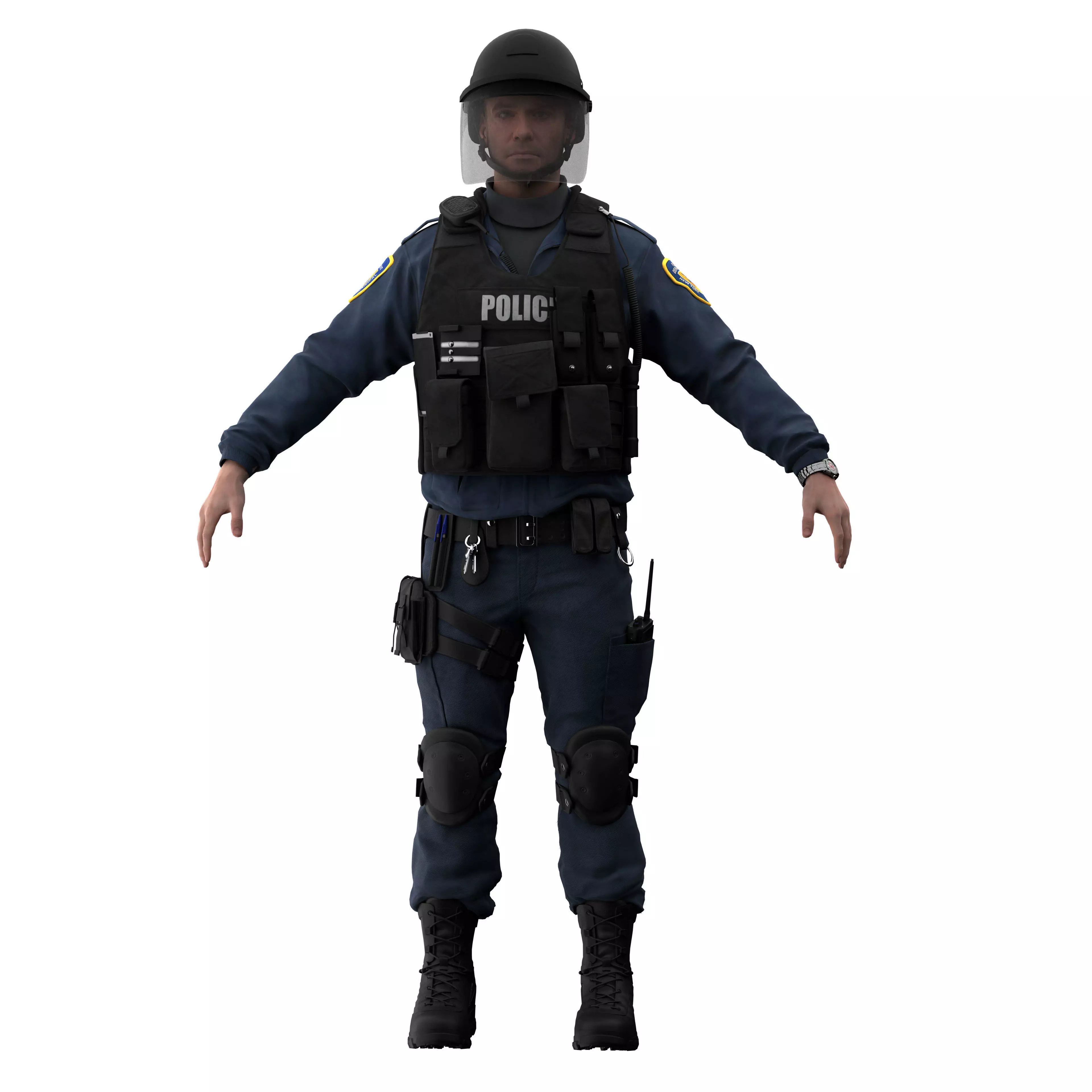 Police SWAT2 3D model_0