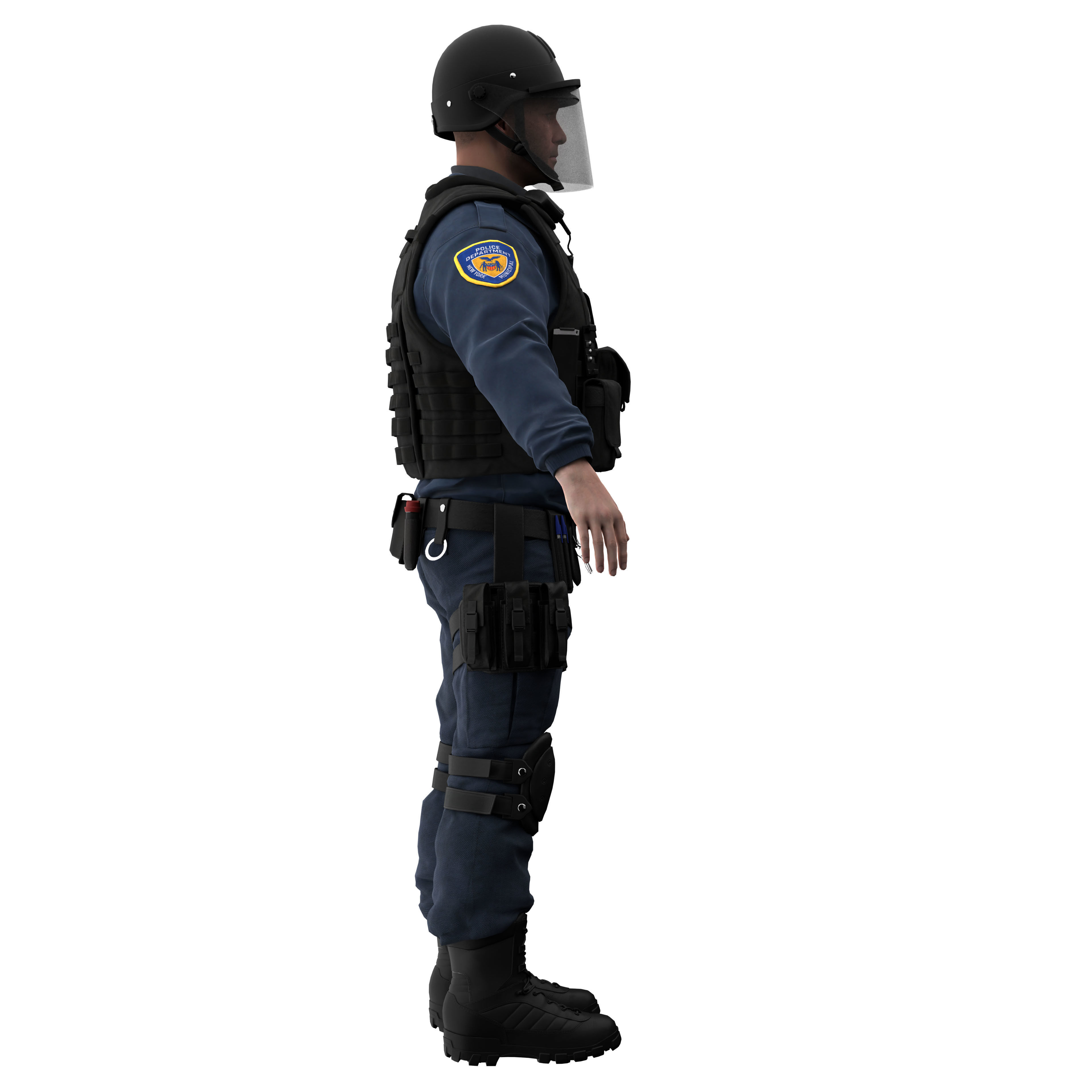 Police SWAT2 3D model_14