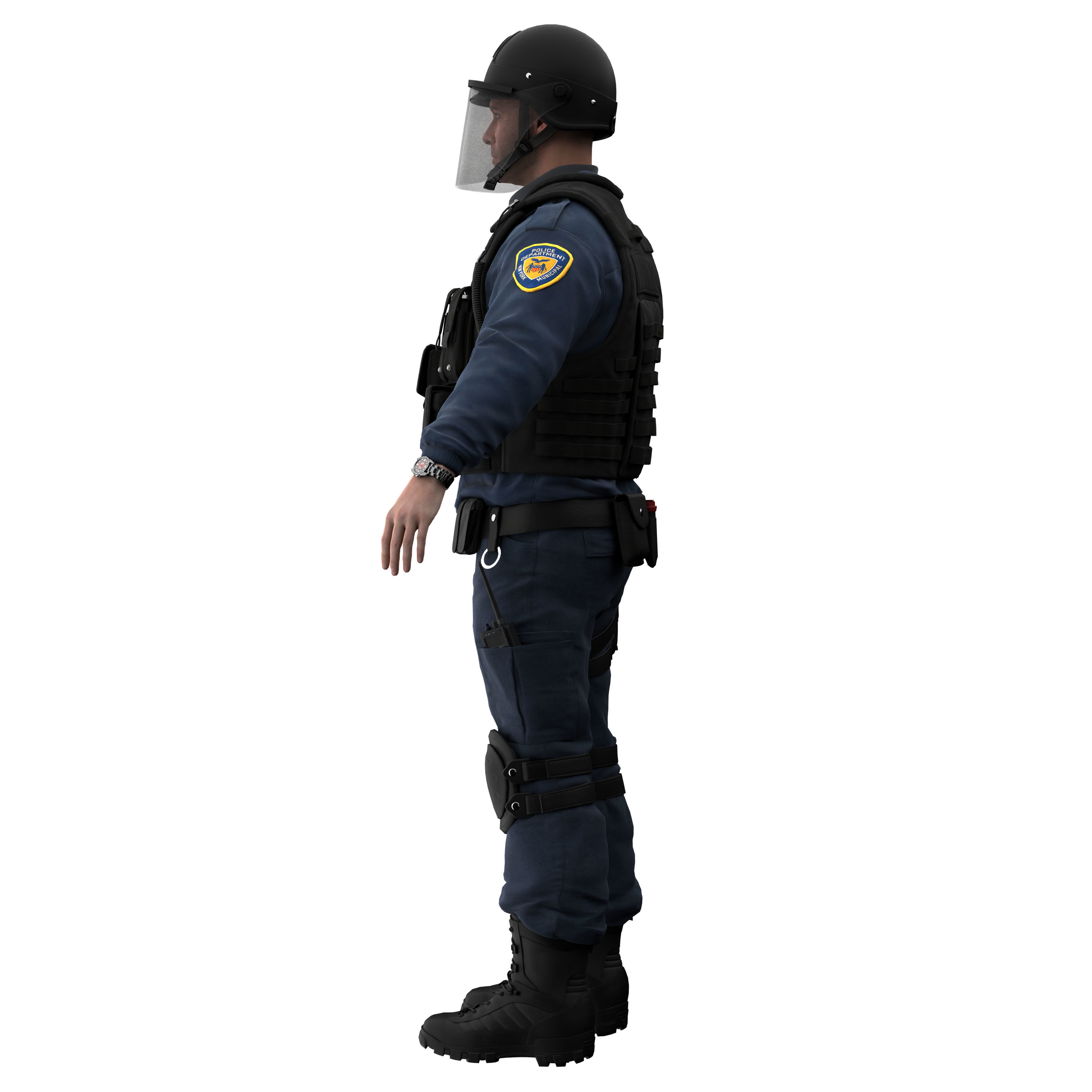 Police SWAT2 3D model_6