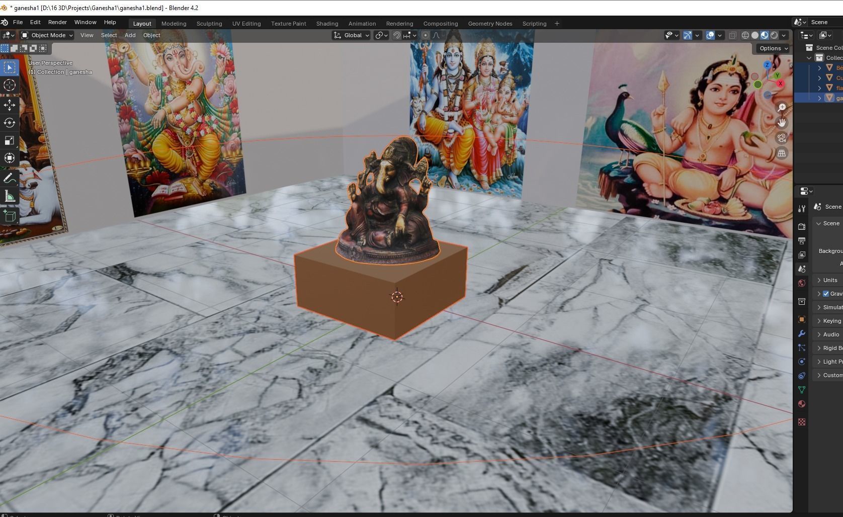 Lord Ganesha Free 3D model_2