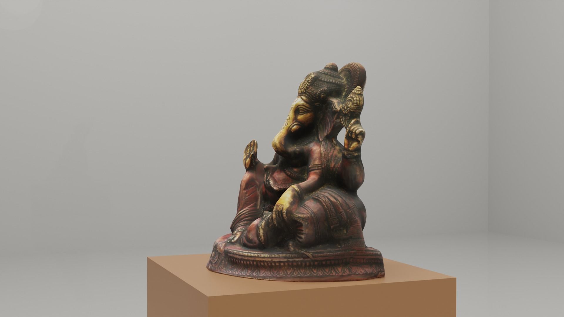 Lord Ganesha Free 3D model_7