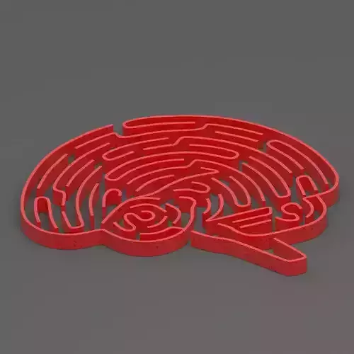 Red brain maze
