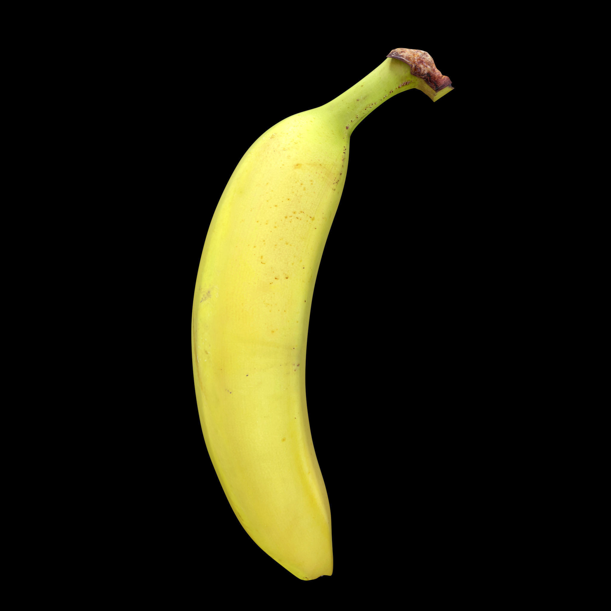 Banana Whole Half And Slices 3D model_8
