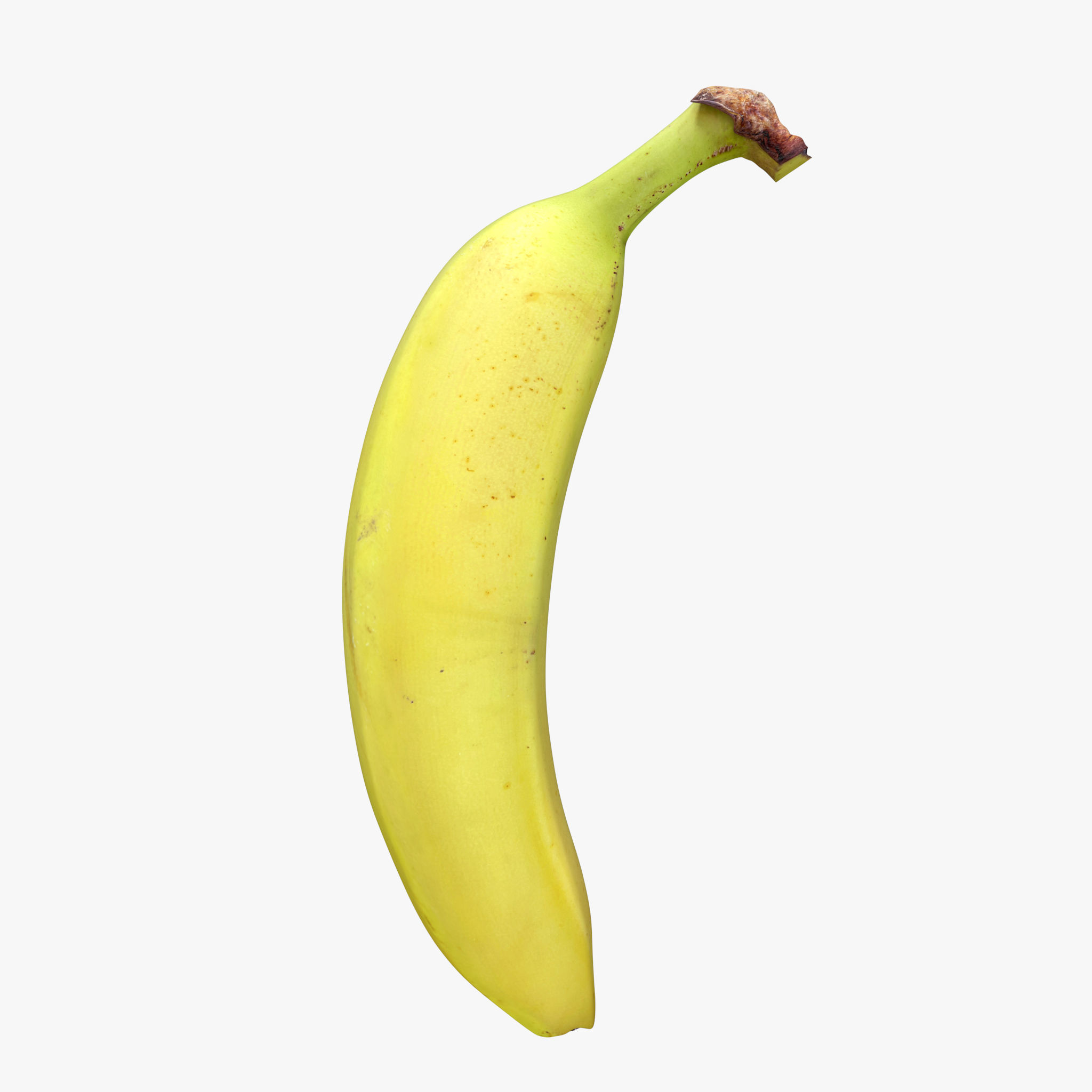 Banana Whole Half And Slices 3D model_7