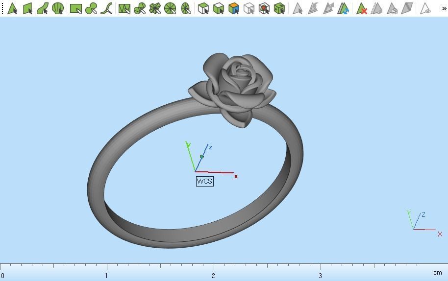 Rose flower 4-11 size 3D print model_10