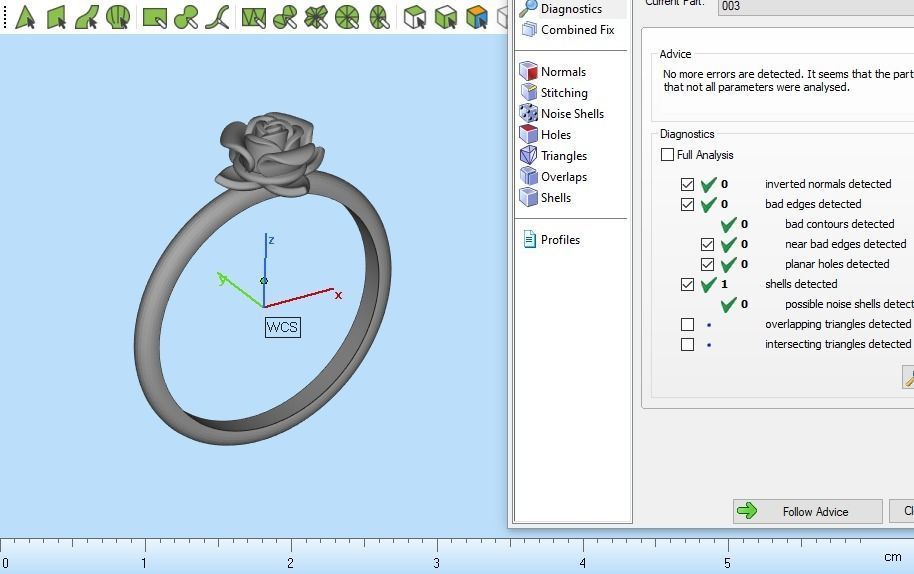 Rose flower 4-11 size 3D print model_9