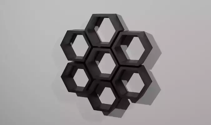 Hexagon Shaped Wall Decoration