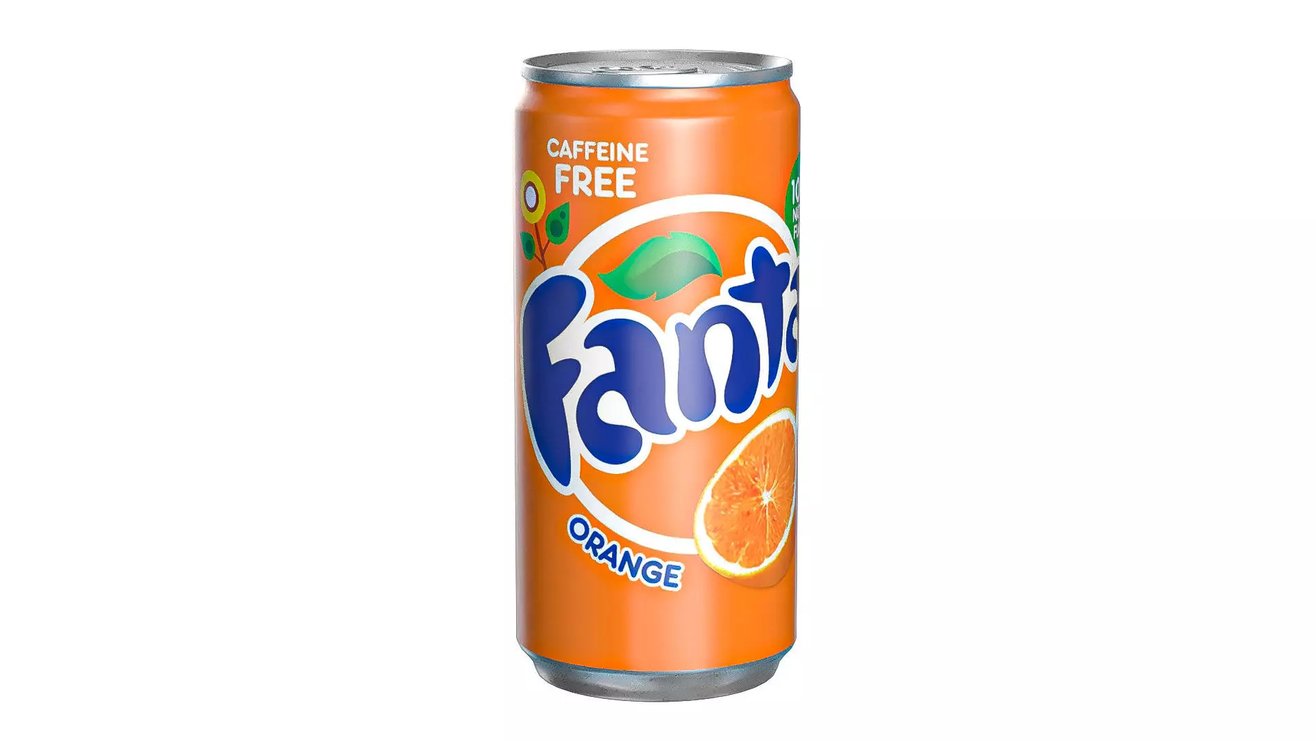 Fanta Drink Can Slim 190ml 01 Low-poly 3D model