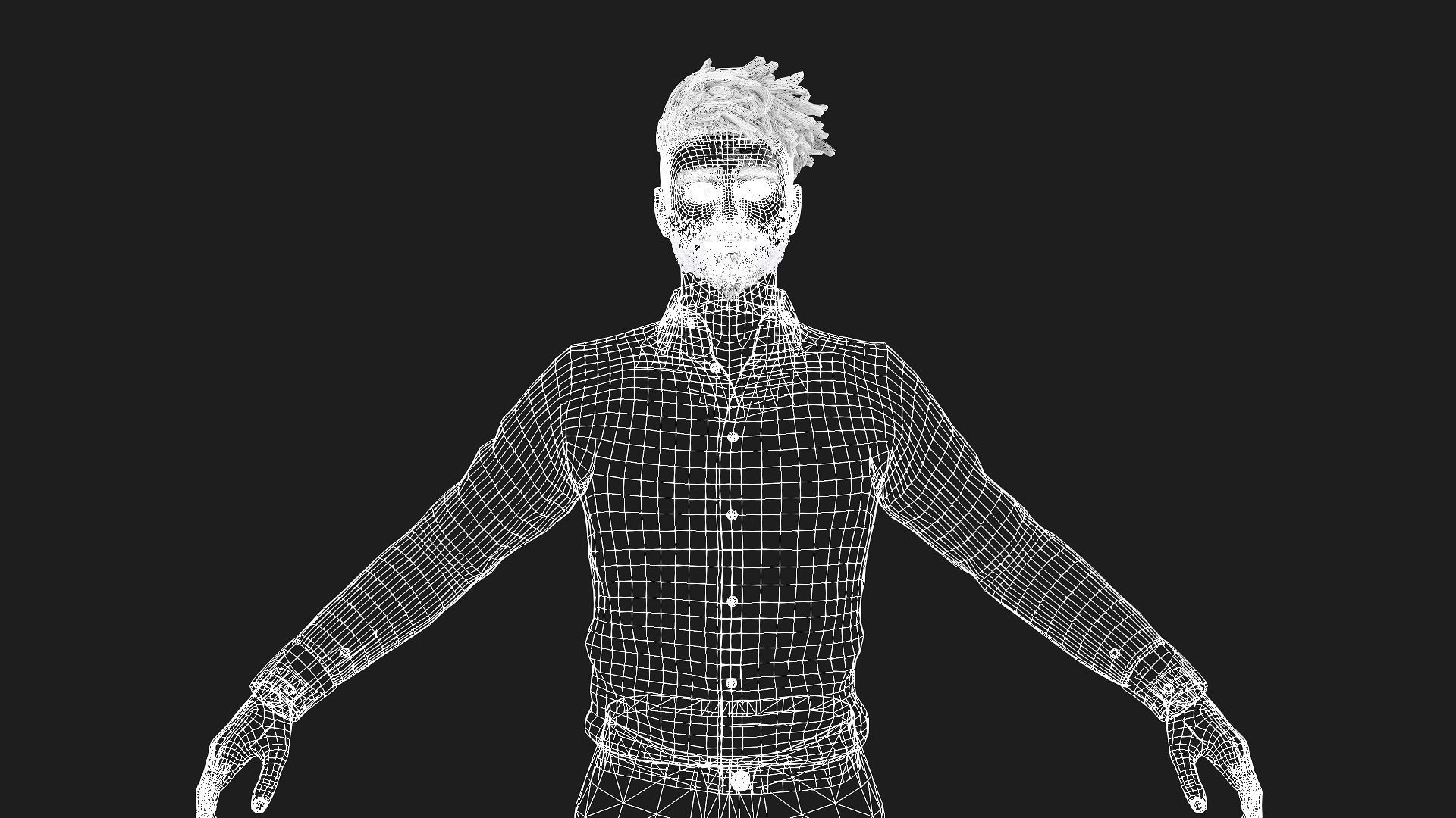 Male Figure for Animation and Games 3D model_9