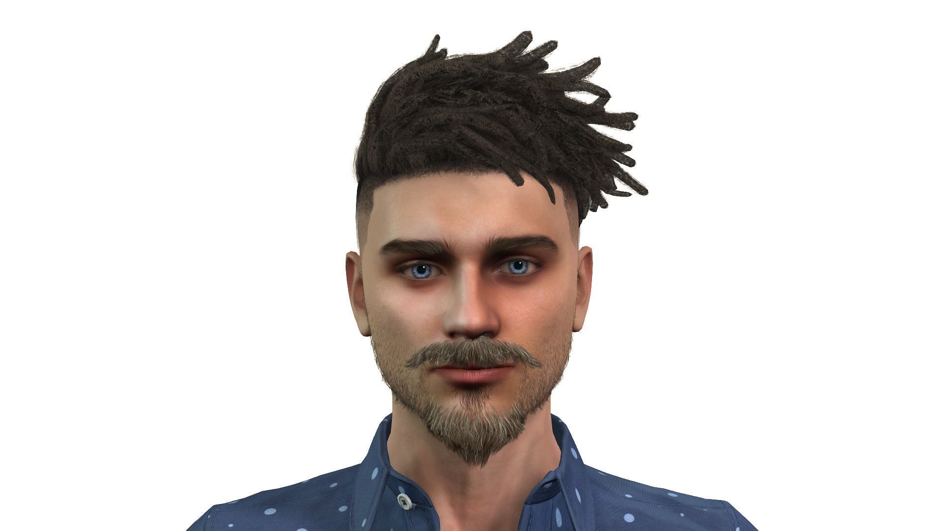 Male Figure for Animation and Games 3D model_2